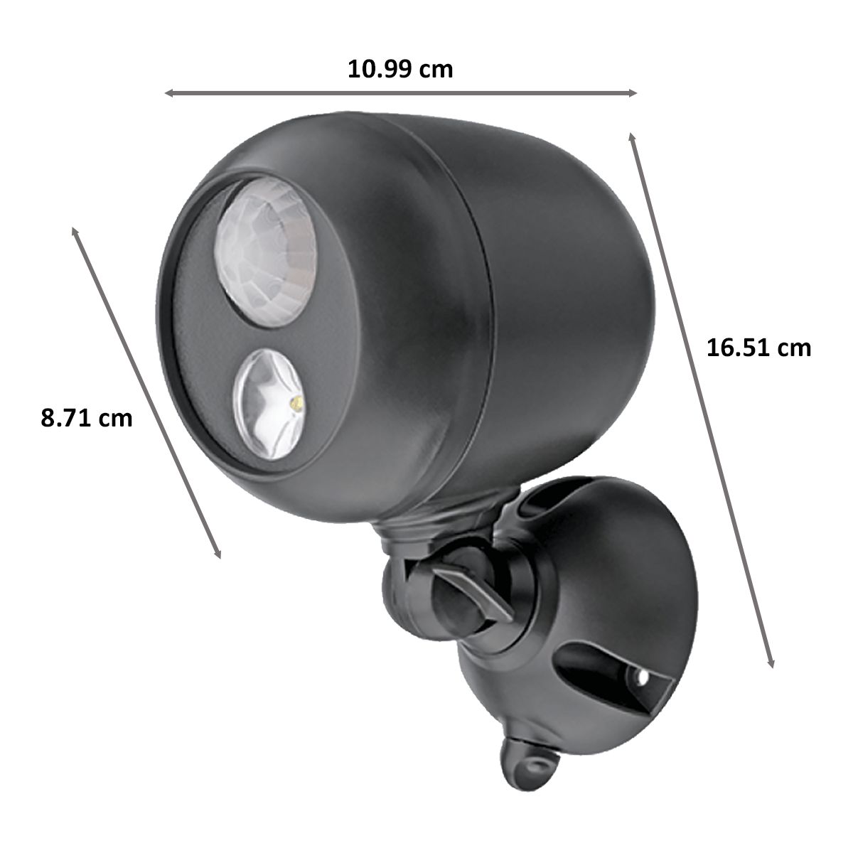 MR BEAMS Electric Powered 75 Watt Wireless Motion Sensor LED Spot Light (MB360, Black)_2