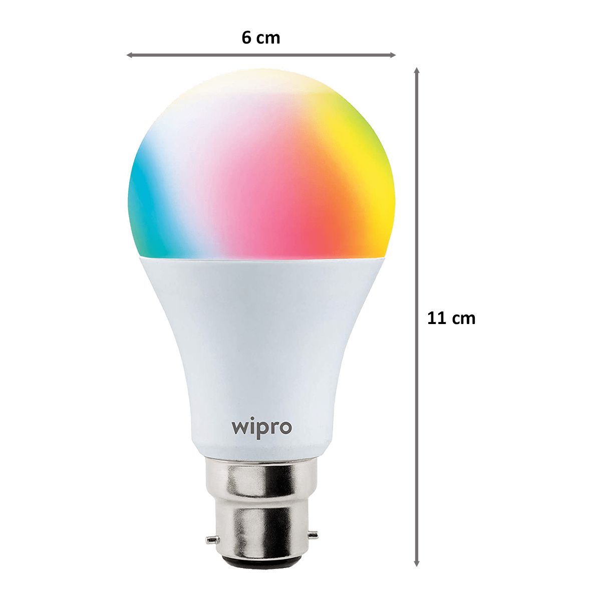 wipro 9 Watts LED Smart Bulb (White Tunable and Dimmable, NS9001, Multicolor)_2