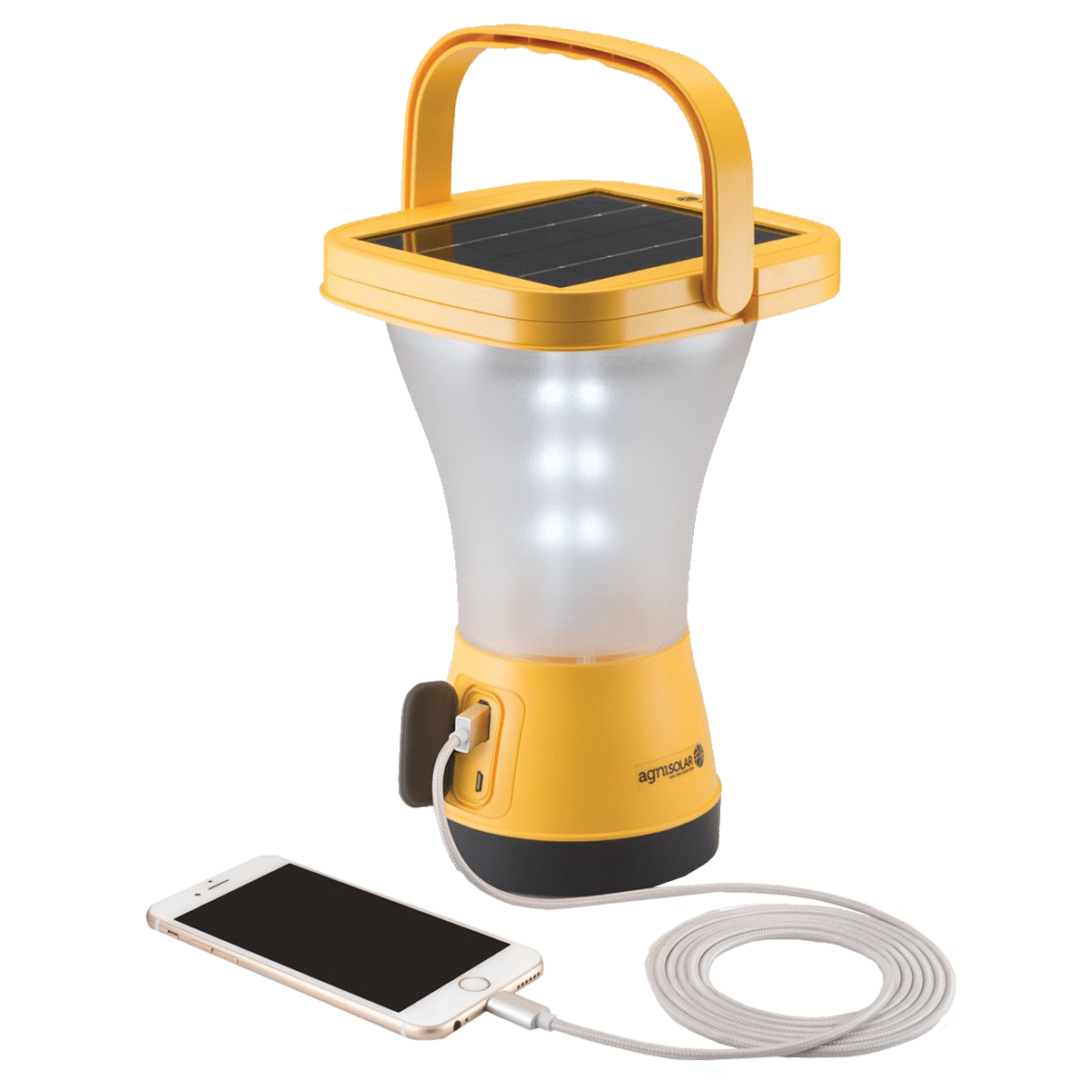 Agni Solar Lantern 2 2 Watts Solar LED Light (3 Brightness Modes, AG-105, Yellow)_6