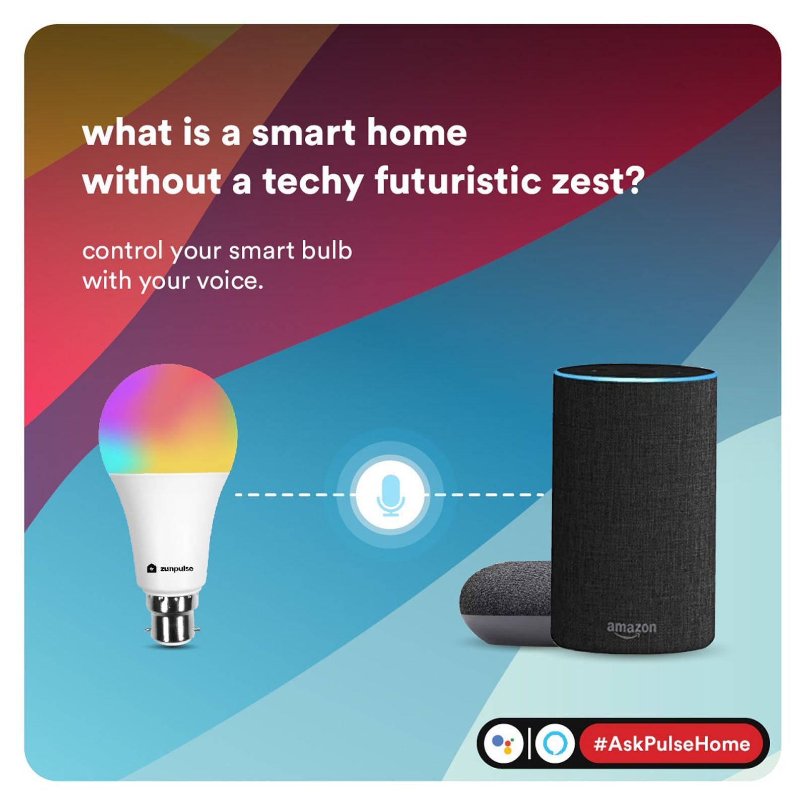 zunpulse 10 Watts Electric Powered LED Bulb (Voice Control with 8 Preset and 3 Lighting Modes, b22, White)_7