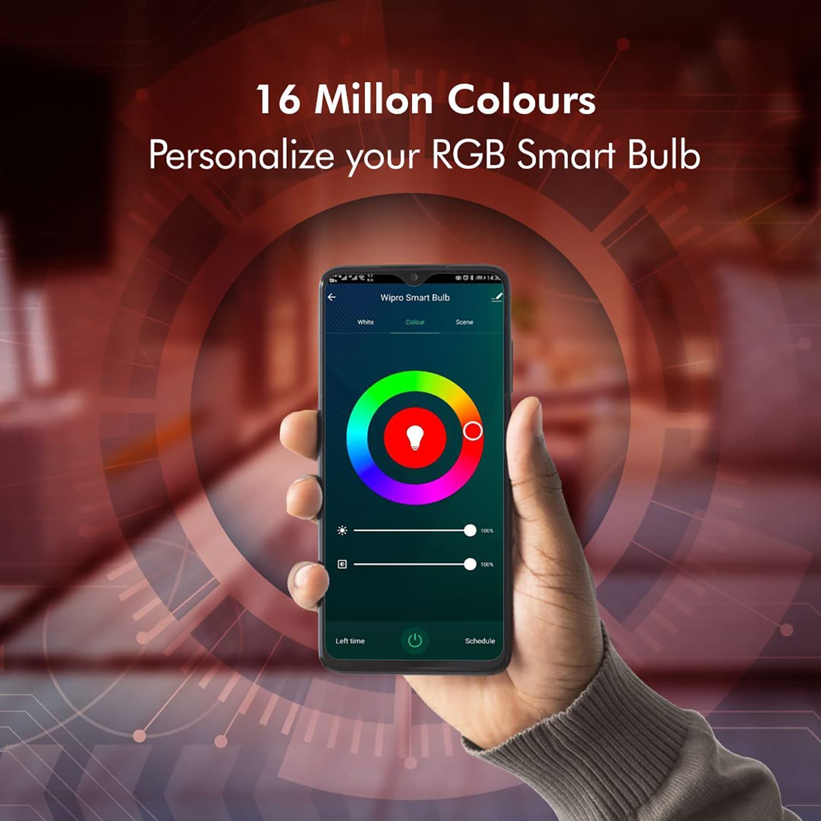 wipro 9 Watts Electric Powered LED Bulb (Voice Assistant Supported, NS9400, White) wipro 9 Watts Electric Powered LED Bulb (Voice Assistant Supported, NS9400, White)_7