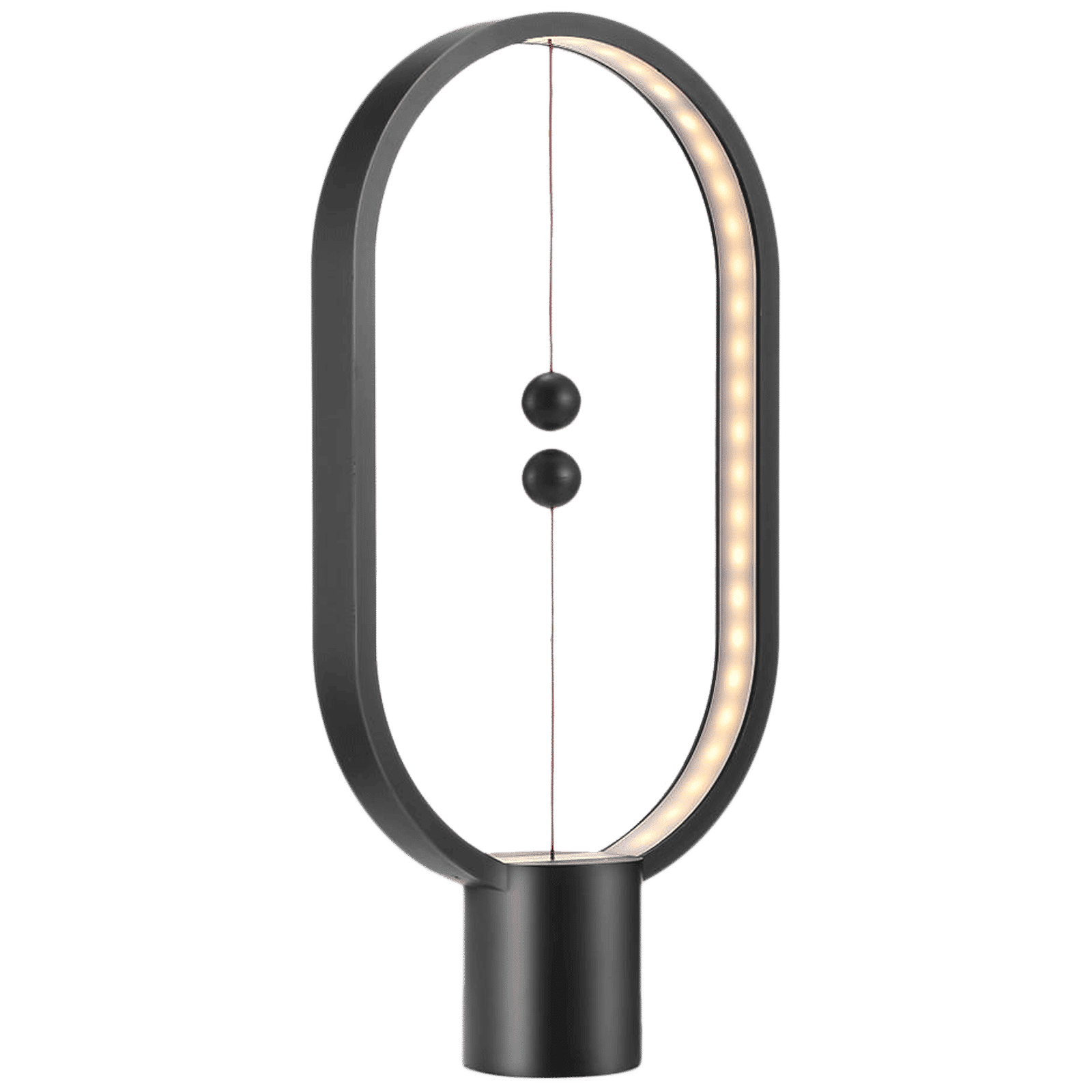 DesignNest Heng Ellipse 5 Watts Table Lamp (175 Lumens, 2700K Colour Temperature, DH0075BK/HBLEUC, Black)_1