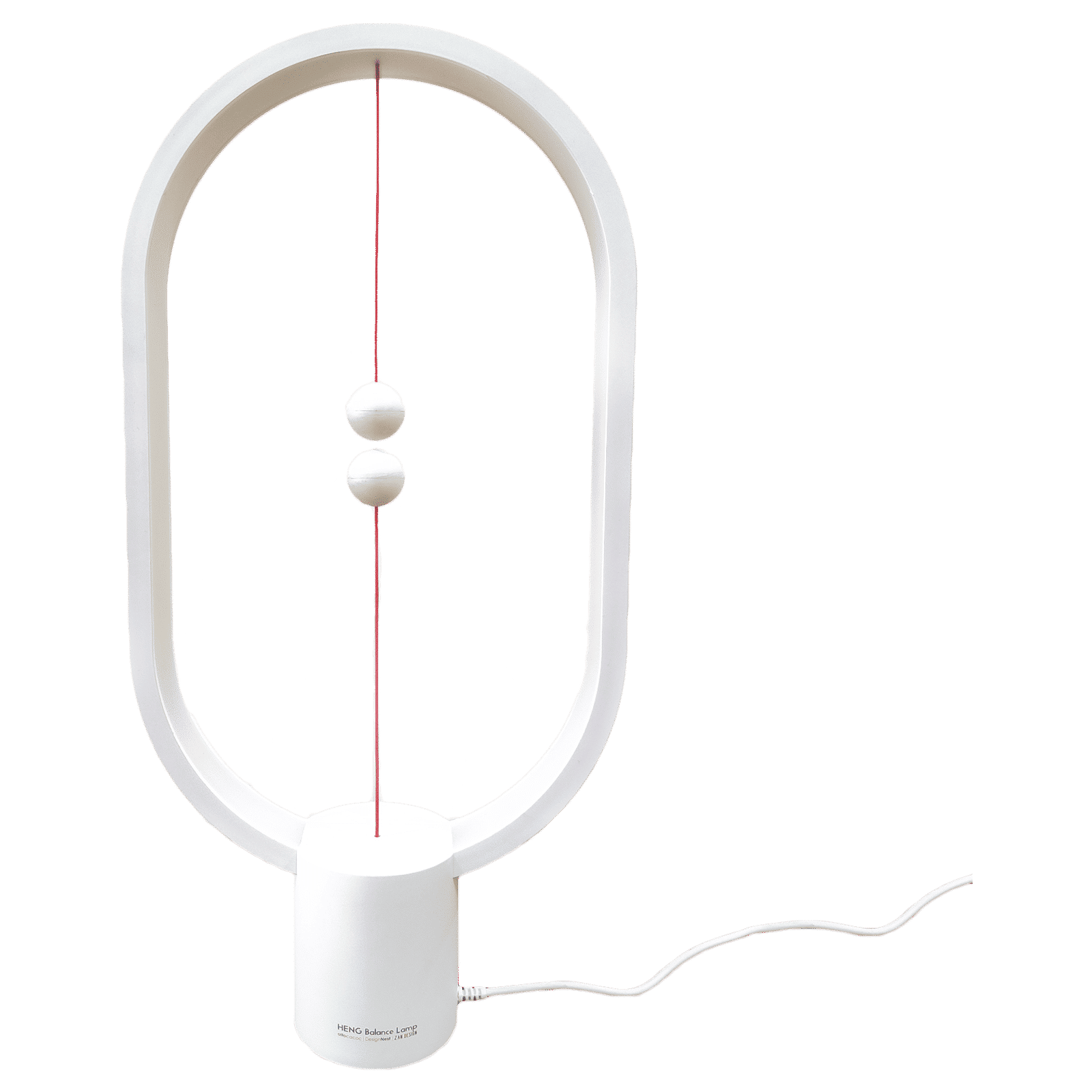 DesignNest Heng Ellipse LED Table Lamp (DH0075WT/HBLEUC, White) DesignNest Heng Ellipse LED Table Lamp (DH0075WT/HBLEUC, White)_1