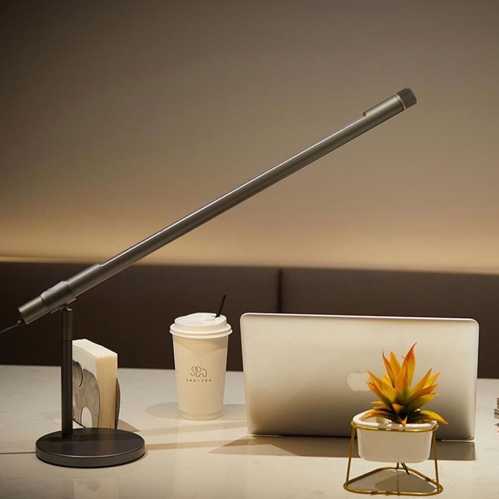 DesignNest LED Table Lamp (Matte Coated Finish, 11022GY/LSTCHD, Grey)_2