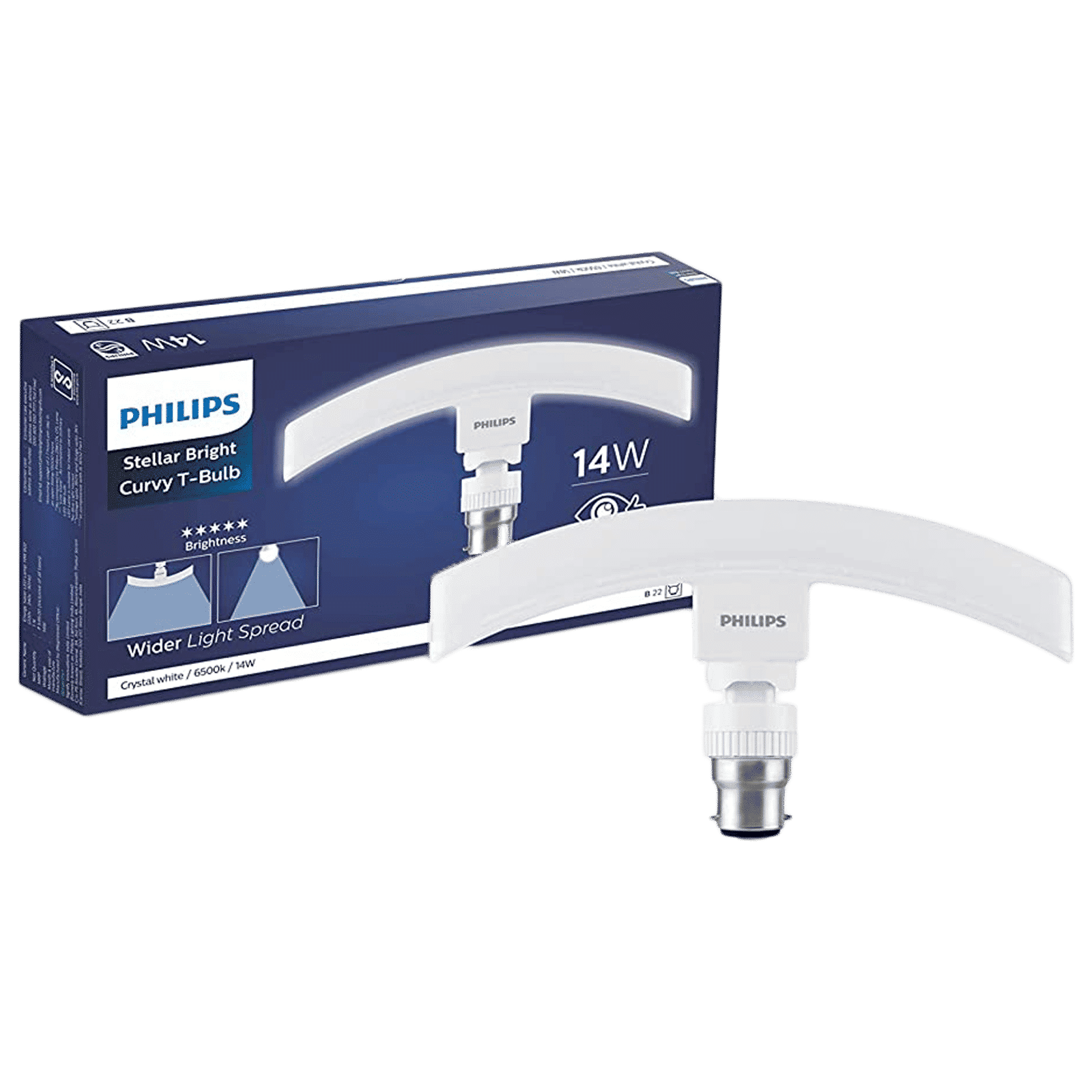 PHILIPS Stellar Bright 14 Watts Electric Powered LED T-Bulb  (1260 Lumens, 929003512213, Cool Day Light)_1
