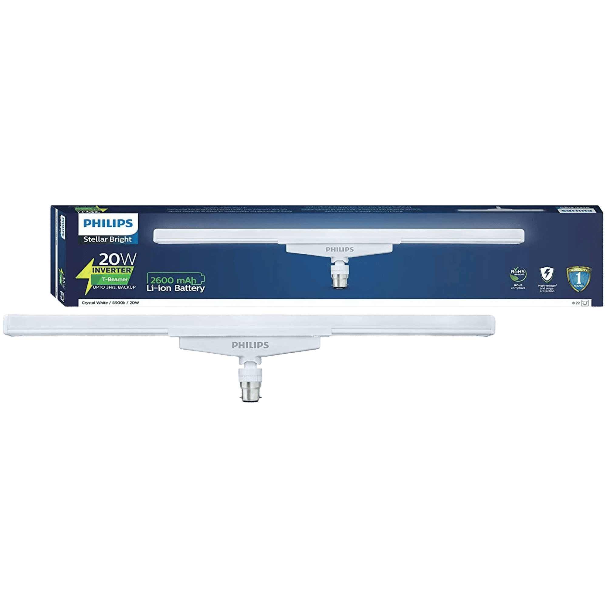 PHILIPS Stellar Bright 20 Watts Battery Powered LED Bulb (2000 Lumens, 929002474514, Cool Day White) PHILIPS Stellar Bright 20 Watts Battery Powered LED Bulb (2000 Lumens, 929002474514, Cool Day White)_1