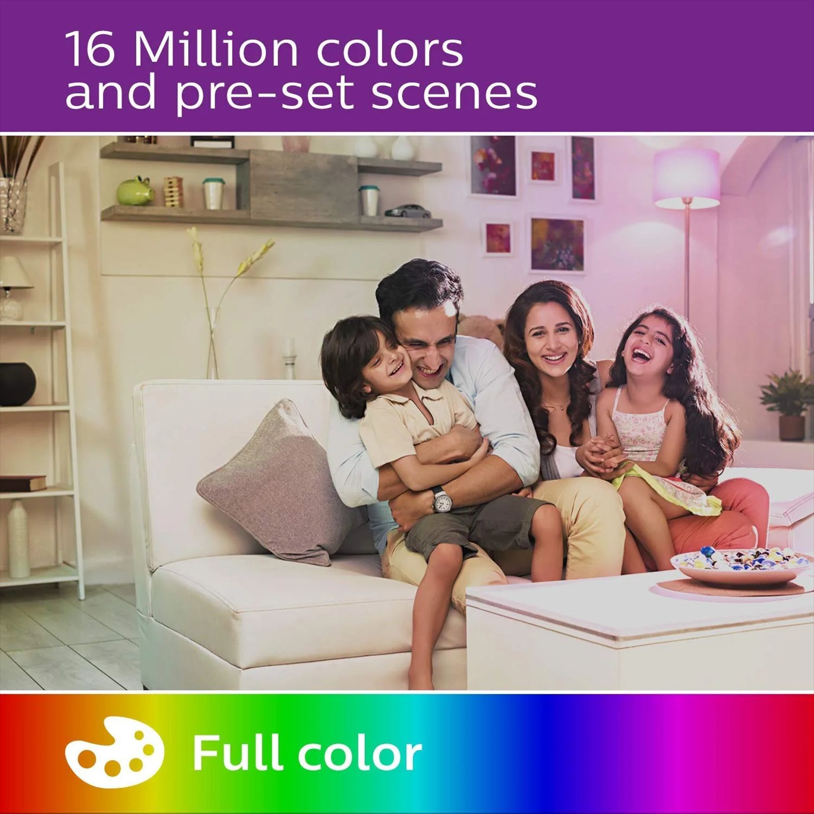 PHILIPS Wiz 9 Watts Electric Powered Wi-Fi LED Light (825 Lumen, 929002486914, Multi Color)_4