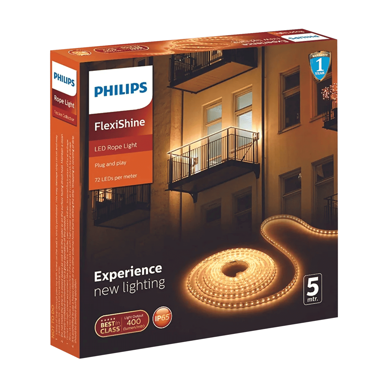 PHILIPS FlexiShine Strip Light (5 Meter, IP65 Waterproof, 929003160001, Warm White)_2