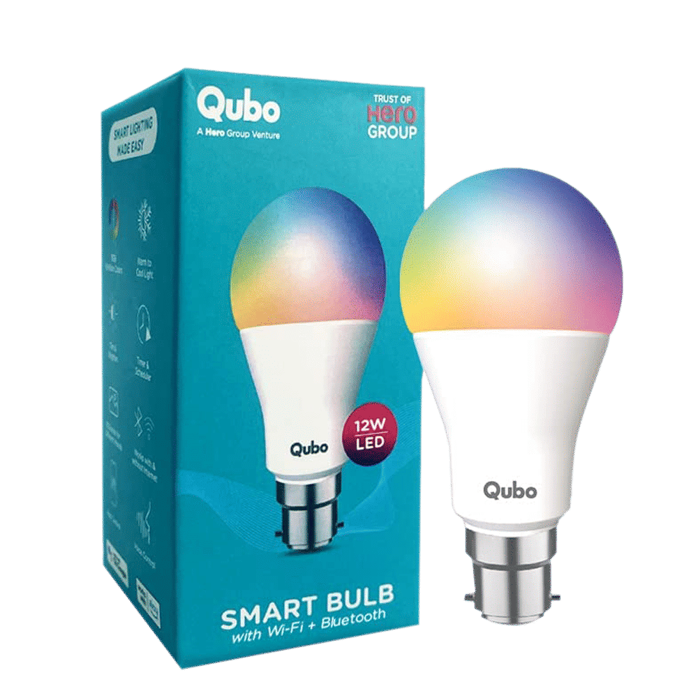 Qubo B22 12 Watts Electric Powered Smart Bulb (1200 Lumens, HLB16D1001, White)_2