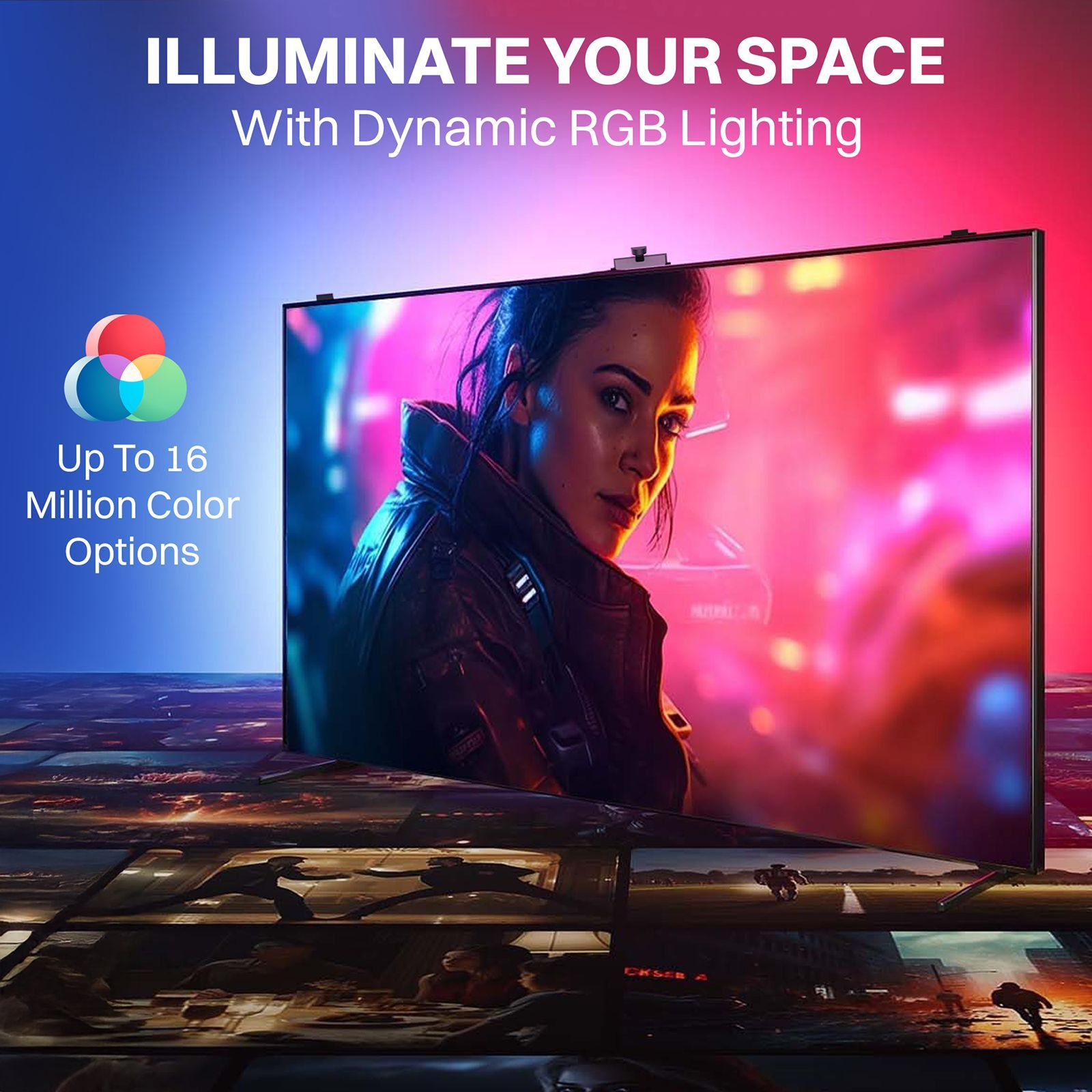 Croma 24 Watts RGB LED Smart Ambience Light (Alexa & Google Voice Assistant, CREL055ALX016501, White) Croma 24 Watts RGB LED Smart Ambience Light (Alexa & Google Voice Assistant, CREL055ALX016501, White)_11