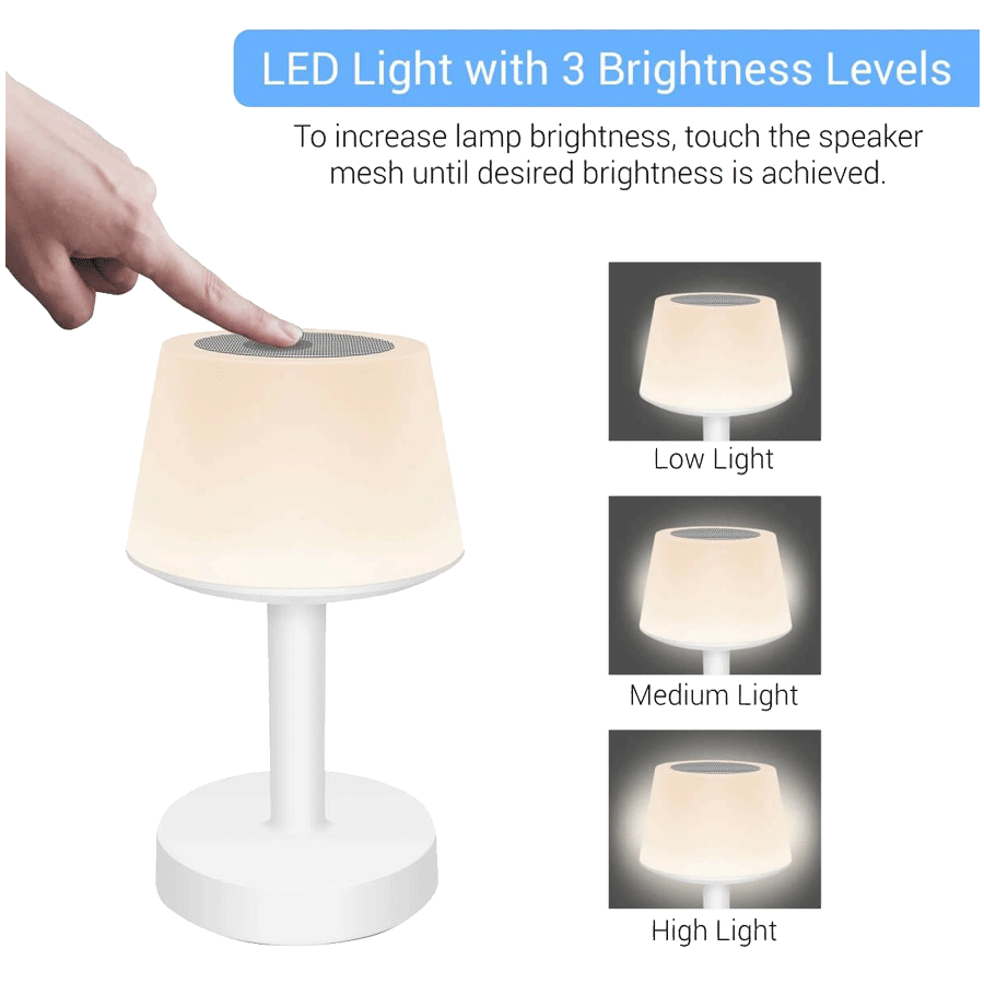 PORTRONICS Ilumi Electric Powered/Battery Powered 3 Watt Lamp Shade (POR 719, White)_5