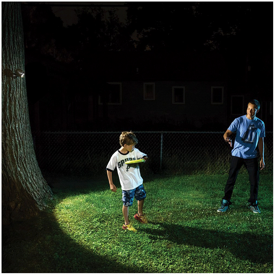 MR BEAMS Electric Powered 50 Watt Remote Control Motion Sensor Smart Light (MB371, Black)_5