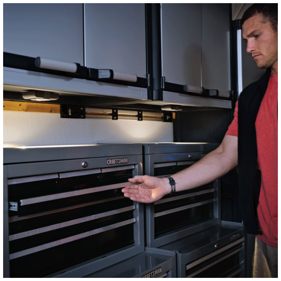 MR BEAMS Electric Powered 35 Watt Wireless Motion Sensor LED Slim Smart Light (MB862, Black)_5