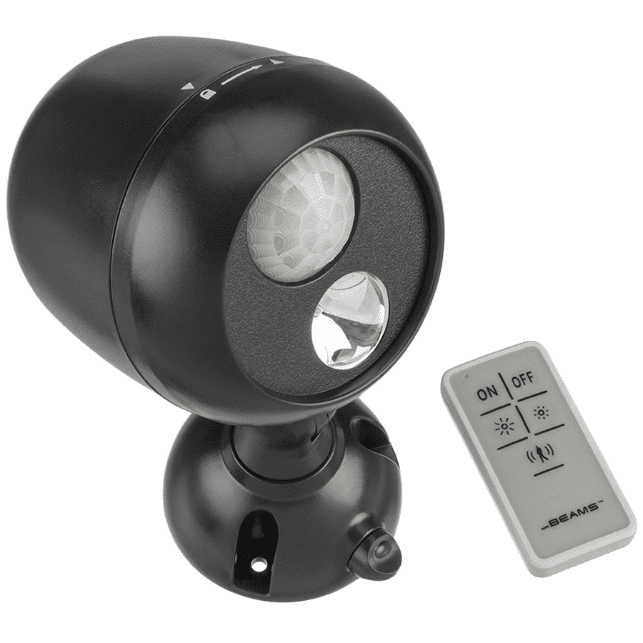 MR BEAMS Electric Powered 50 Watt Remote Control Motion Sensor Smart Light (MB371, Black)_3