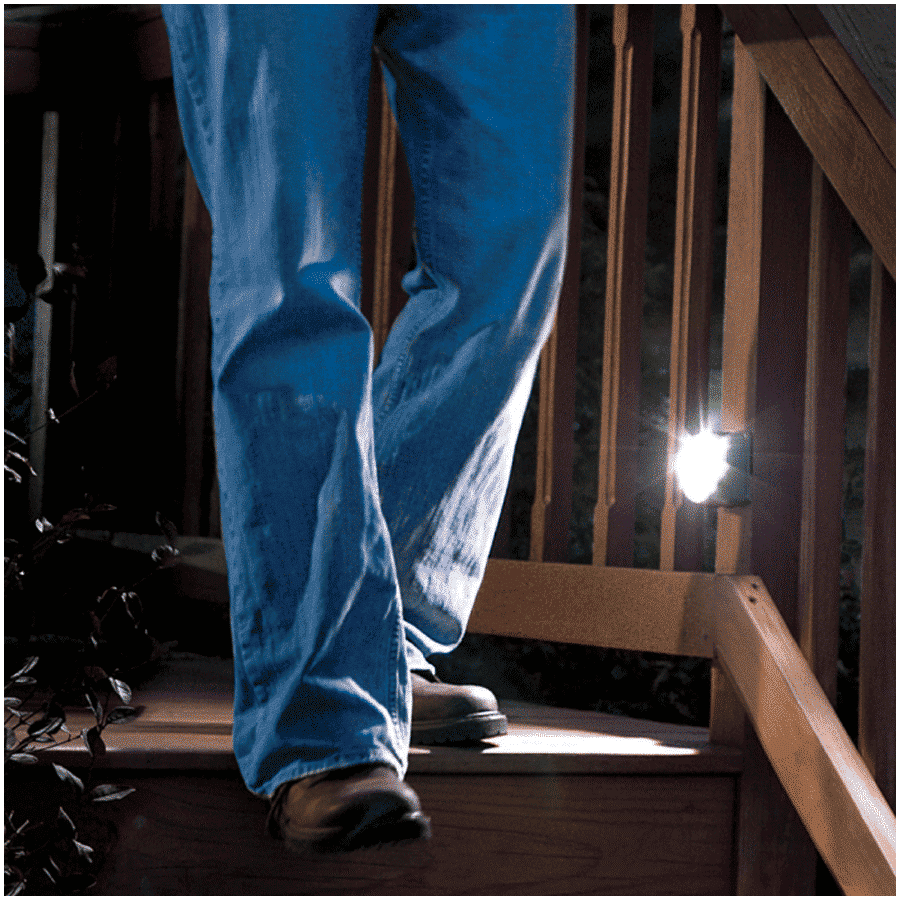 MR BEAMS Electric Powered 35 Lumens Wireless Motion Sensor LED Step and Stair Light (MB520, Black)_6