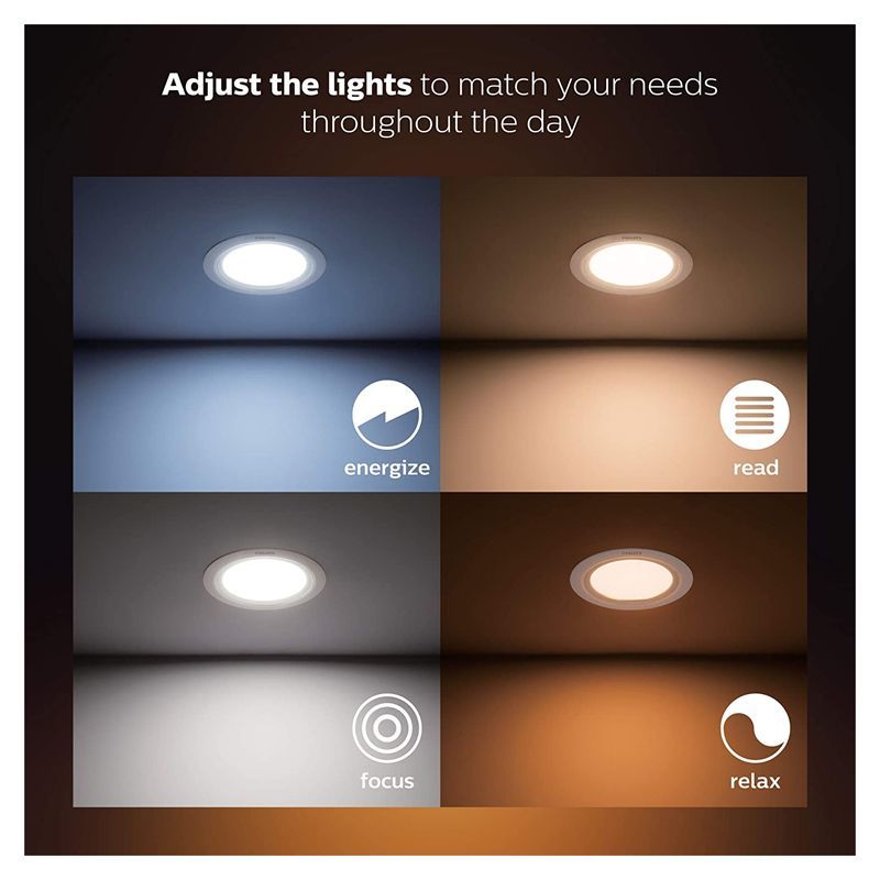 PHILIPS Hue Electric Powered 10 Watt LED Round Downlight (915005300701, White) PHILIPS Hue Electric Powered 10 Watt LED Round Downlight (915005300701, White)_9