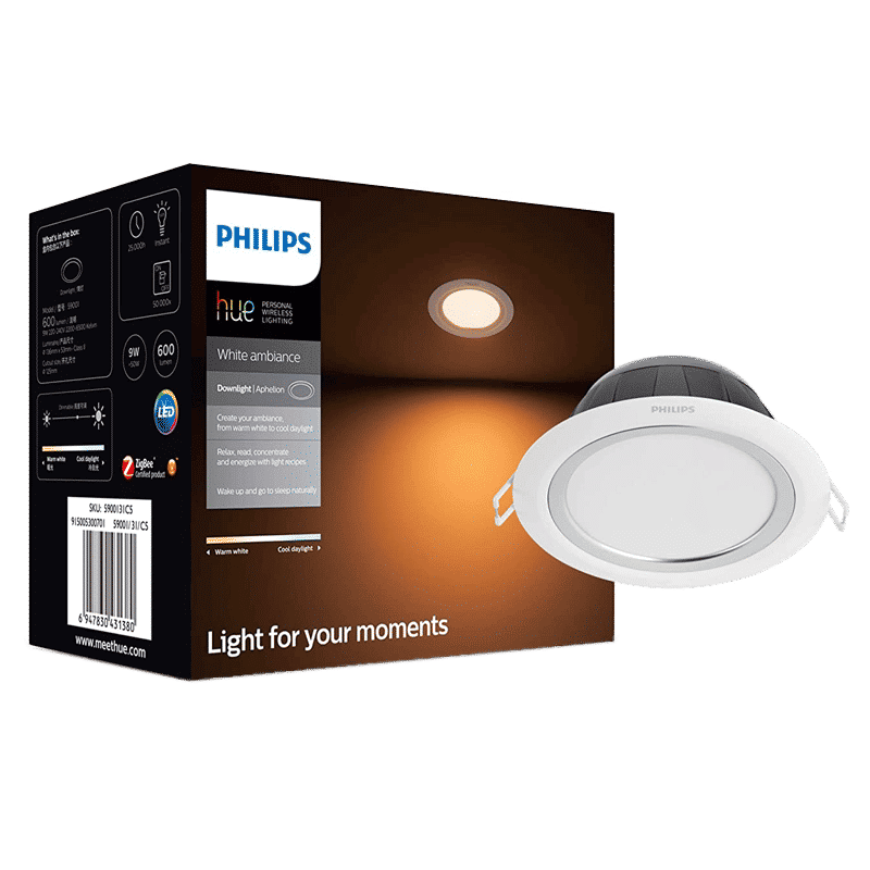 PHILIPS Hue Electric Powered 10 Watt LED Round Downlight (915005300701, White) PHILIPS Hue Electric Powered 10 Watt LED Round Downlight (915005300701, White)_4