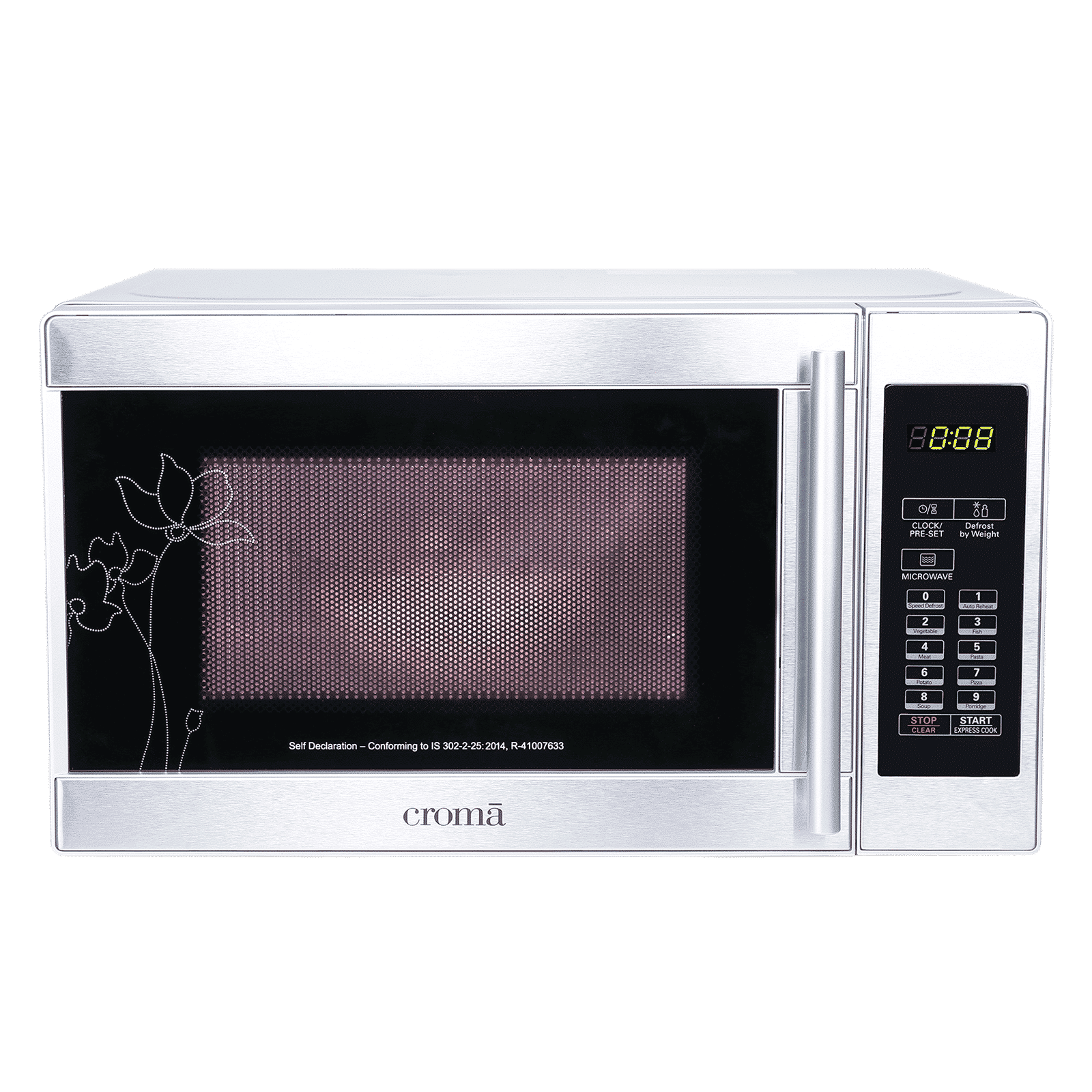 Croma 20L Solo Microwave Oven with Temperature Sensor (CRM2025, Grey) Croma 20L Solo Microwave Oven with Temperature Sensor (CRM2025, Grey)_1