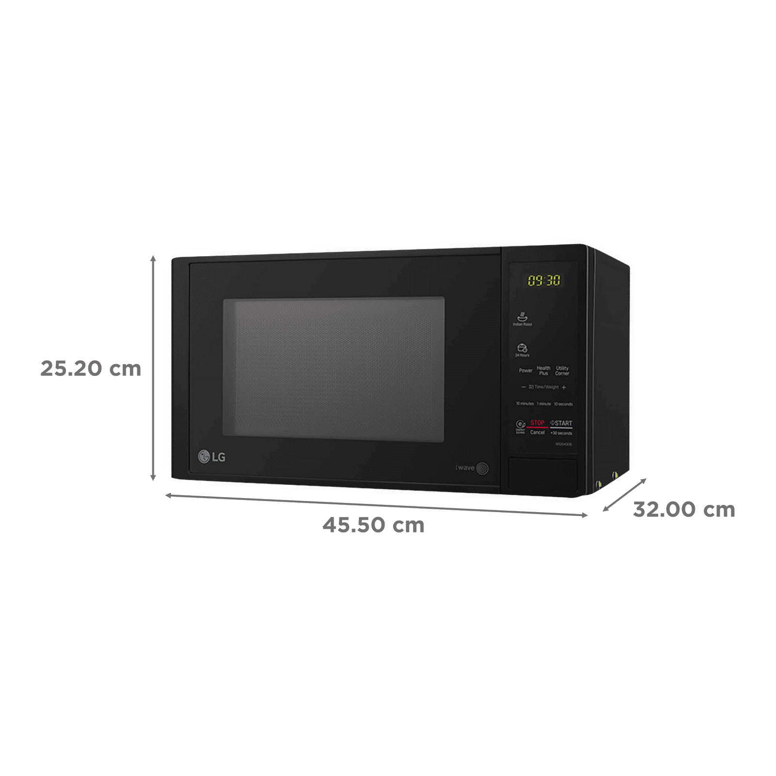 LG 20L Solo Microwave Oven with 44 Autocook Menus (MS2043DB.DB1QILN, Black)_2