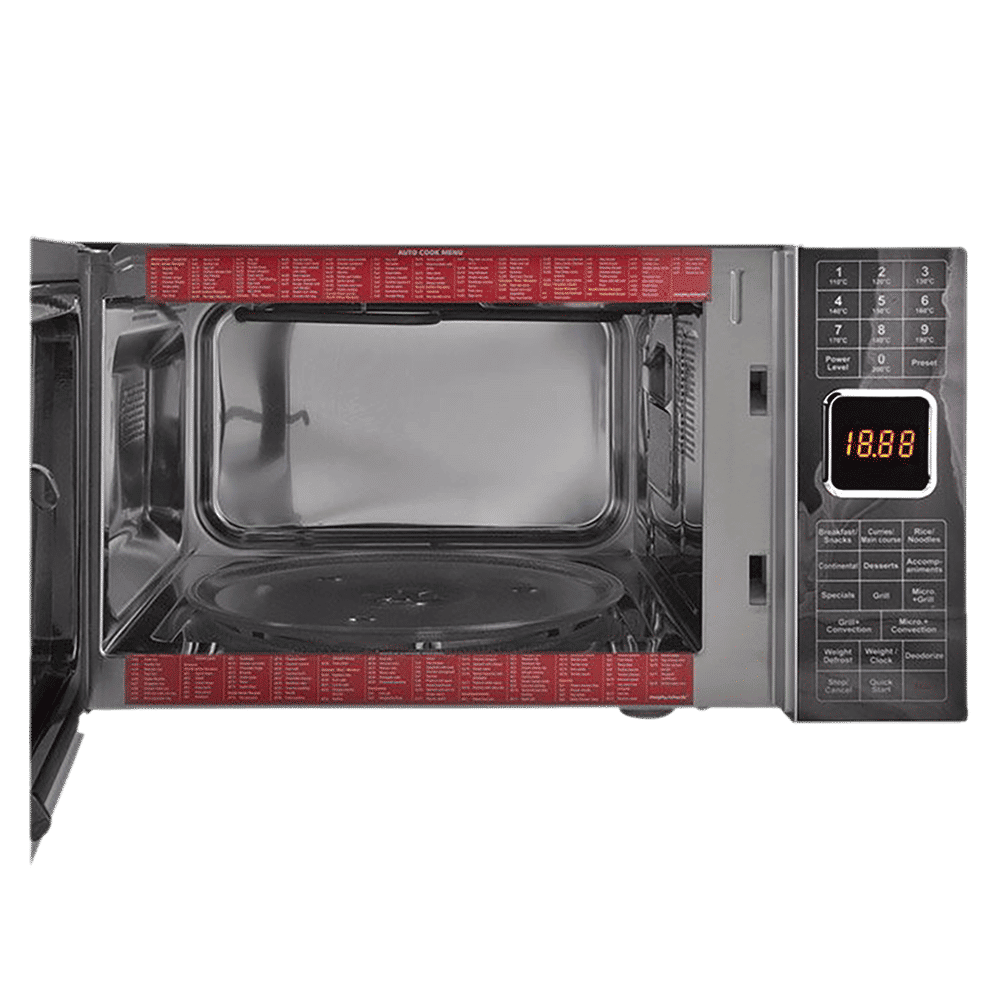 morphy richards MWO 25CG 25L Convection Microwave Oven with 200 Auto Menu (Silver)_4