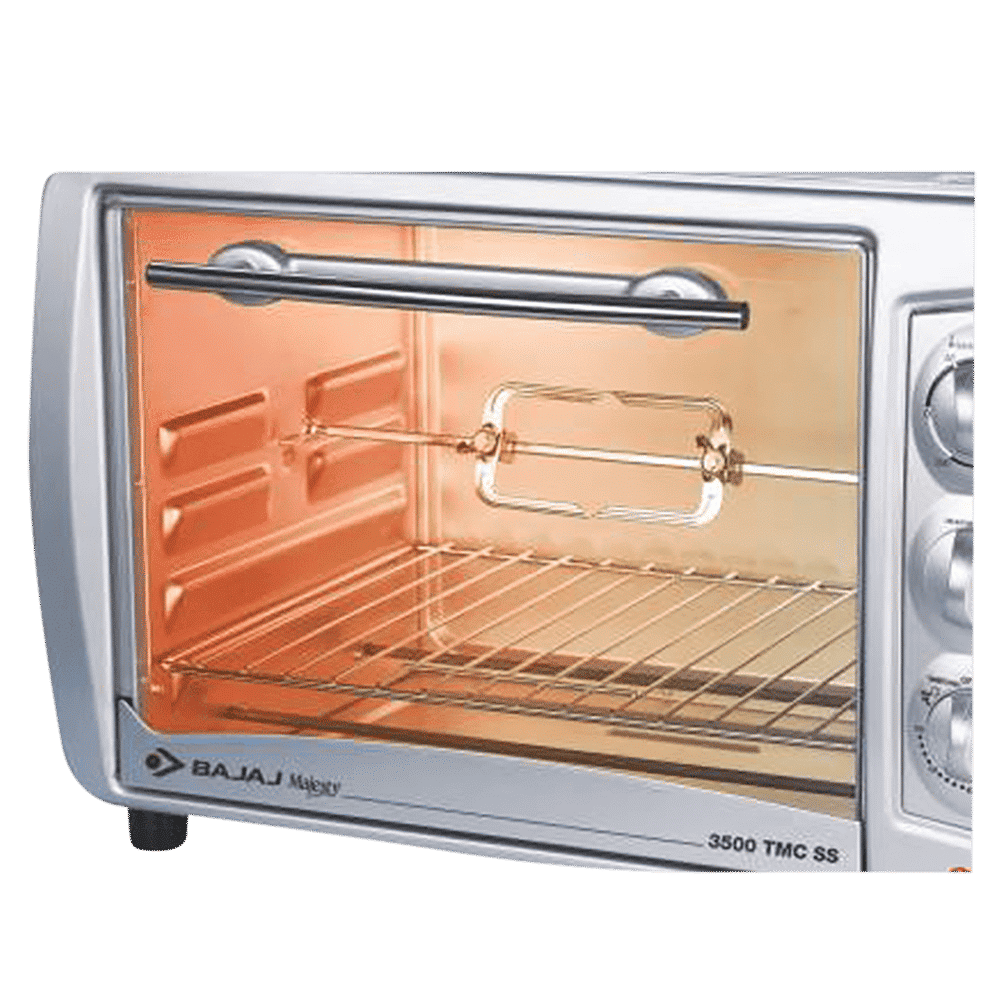 BAJAJ Majesty 3500 TMCSS 35L Oven Toaster Grill with Motorized Rotisserie (Silver) BAJAJ Majesty 3500 TMCSS 35L Oven Toaster Grill with Motorized Rotisserie (Silver)_5