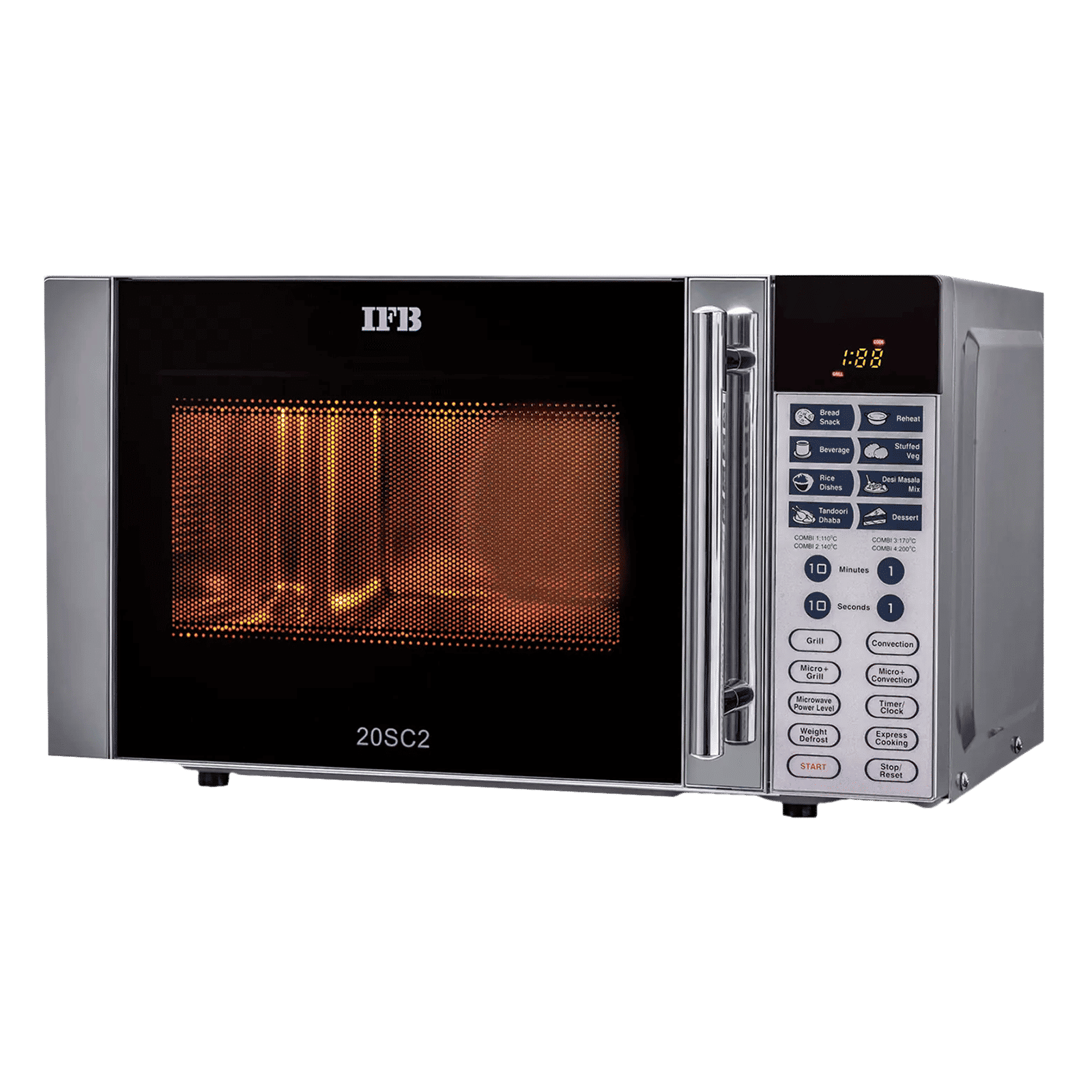 IFB 20SC2 20L Convection Microwave Oven with 24 Auto Menu (Metallic Silver)_8