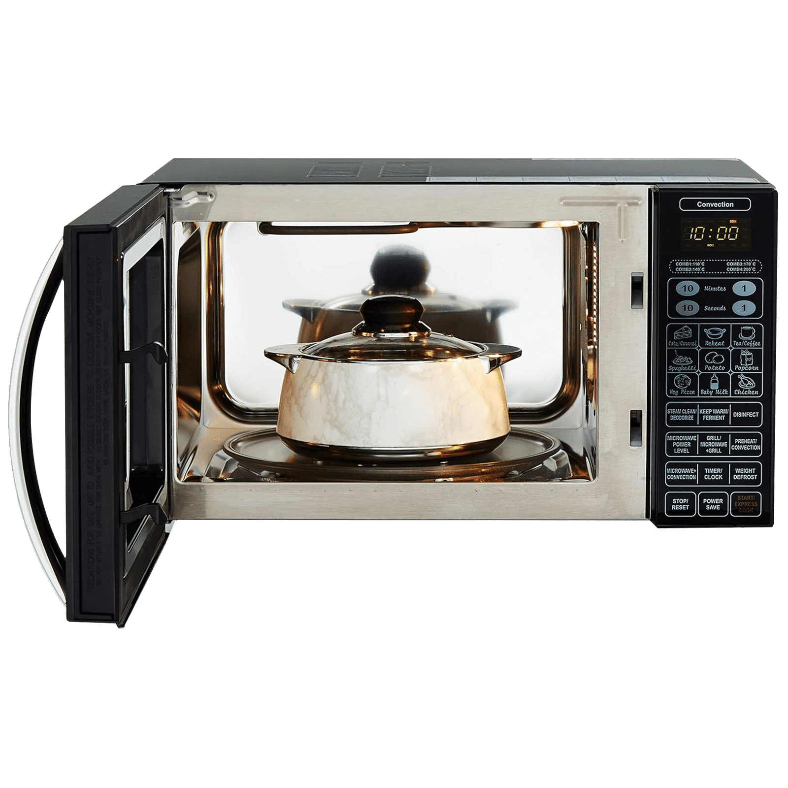IFB 23L Convection Microwave Oven with 71 Autocook Menus (23BC4, Black Floral)_5