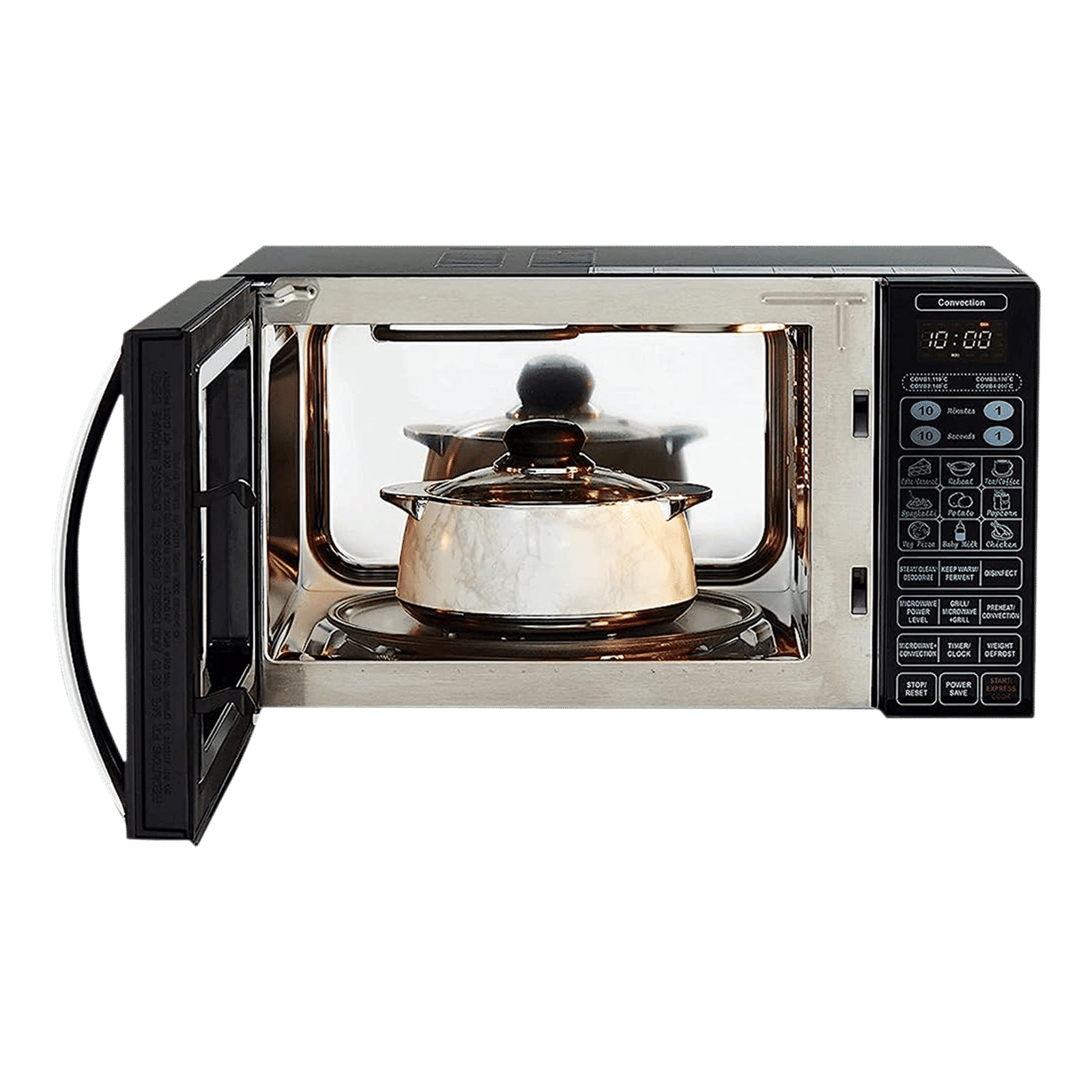 IFB 23L Convection Microwave Oven with 71 Autocook Menus (23BC4, Black Floral)_10