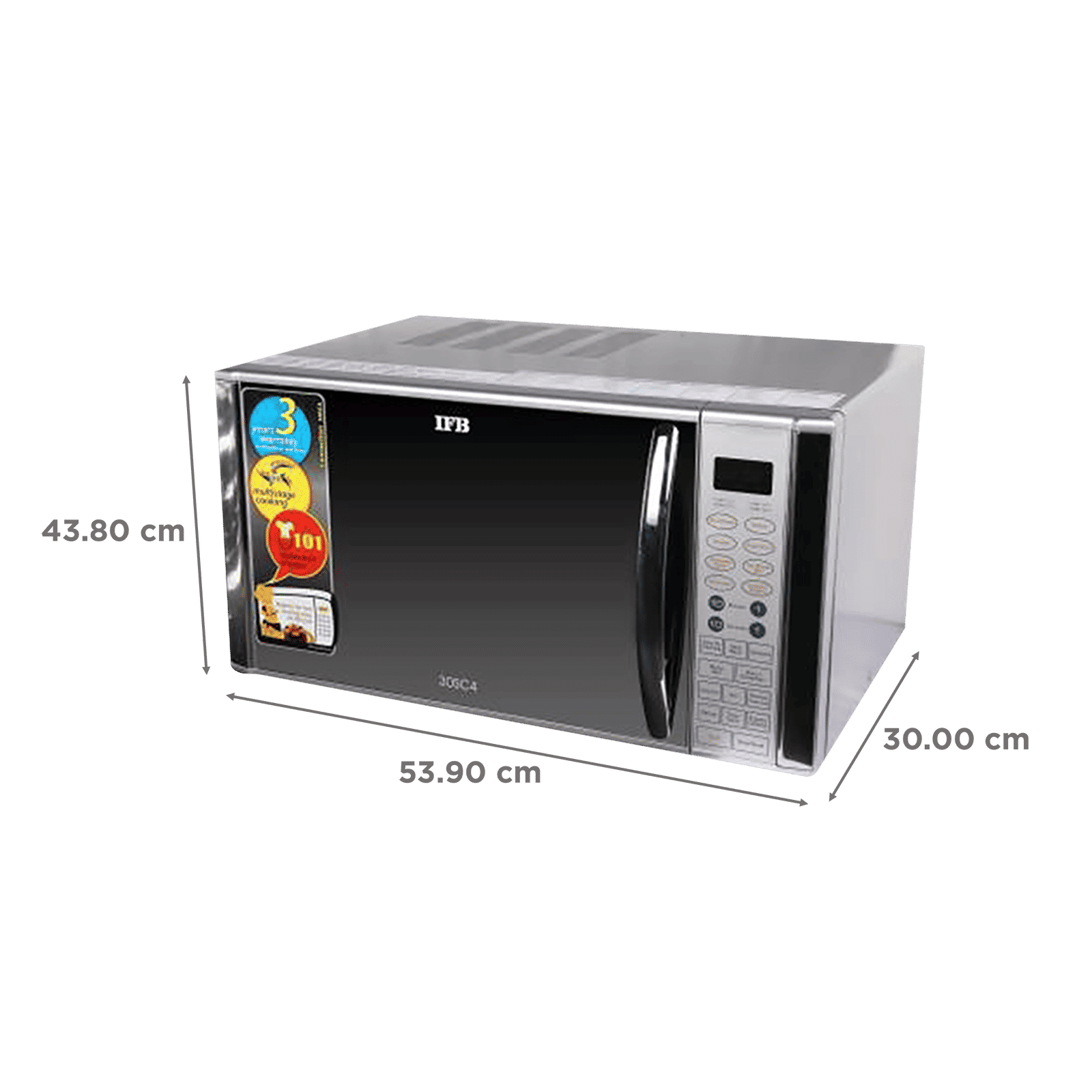 IFB 30SC4 30L Convection Microwave Oven with 101 Autocook Menus (Metallic Silver)_2