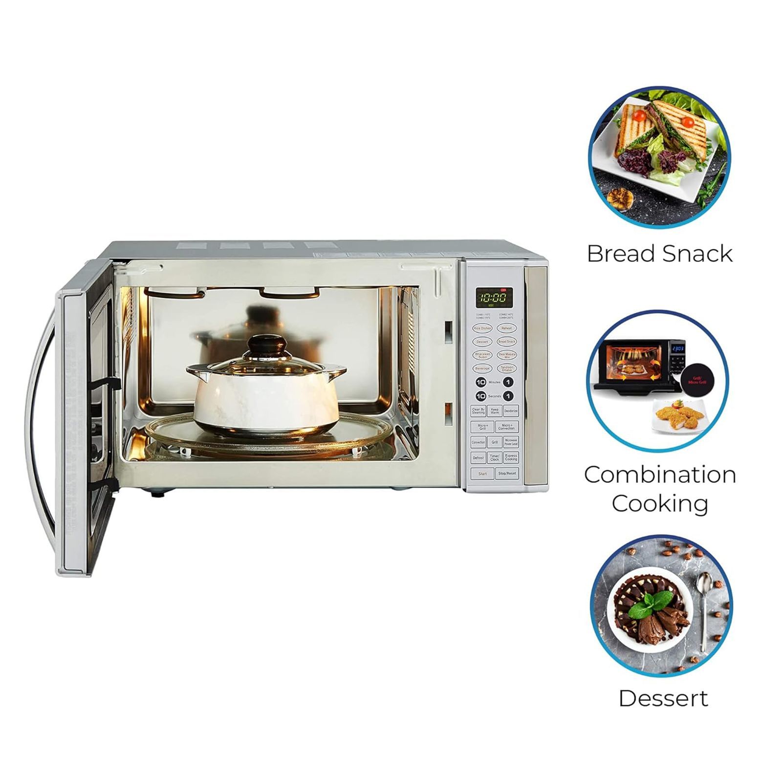 IFB 30SC4 30L Convection Microwave Oven with 101 Autocook Menus (Metallic Silver)_21