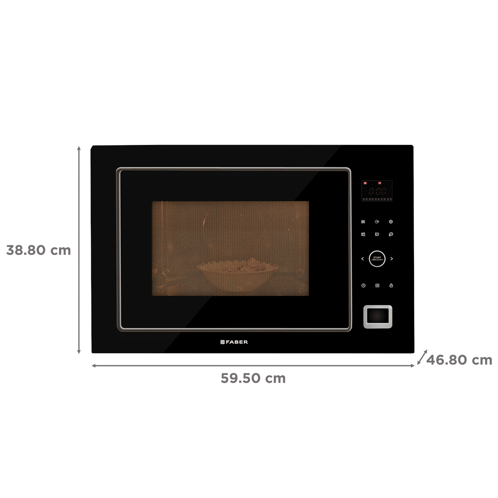 FABER FBIMWO GLB 32L 60cm Built-in Microwave with 10 Autocook Menus (FBIMWO 32L CGS BK, Black)_2