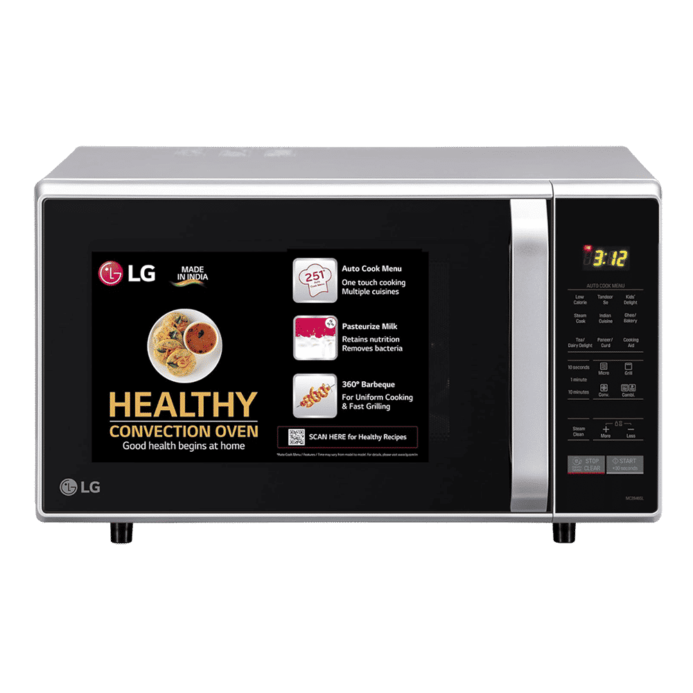 LG 28L Convection Microwave Oven with Diet Fry (MC2846SL, Silver)_1
