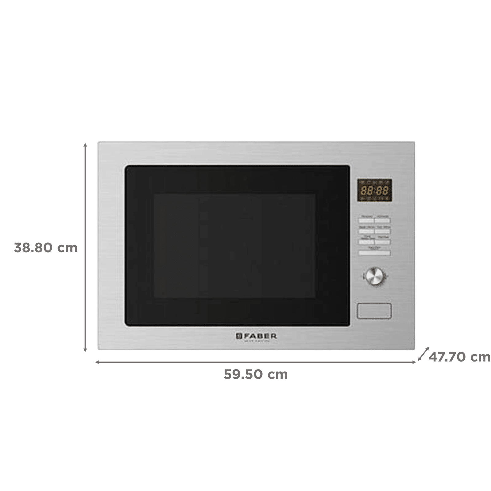 FABER FBIMWO CGS/FG 32L 60cm Built-in Microwave with 10 Autocook Menus (FBIMWO 32L CGS/FG, Stainless Steel) FABER FBIMWO CGS/FG 32L 60cm Built-in Microwave with 10 Autocook Menus (FBIMWO 32L CGS/FG, Stainless Steel)_2