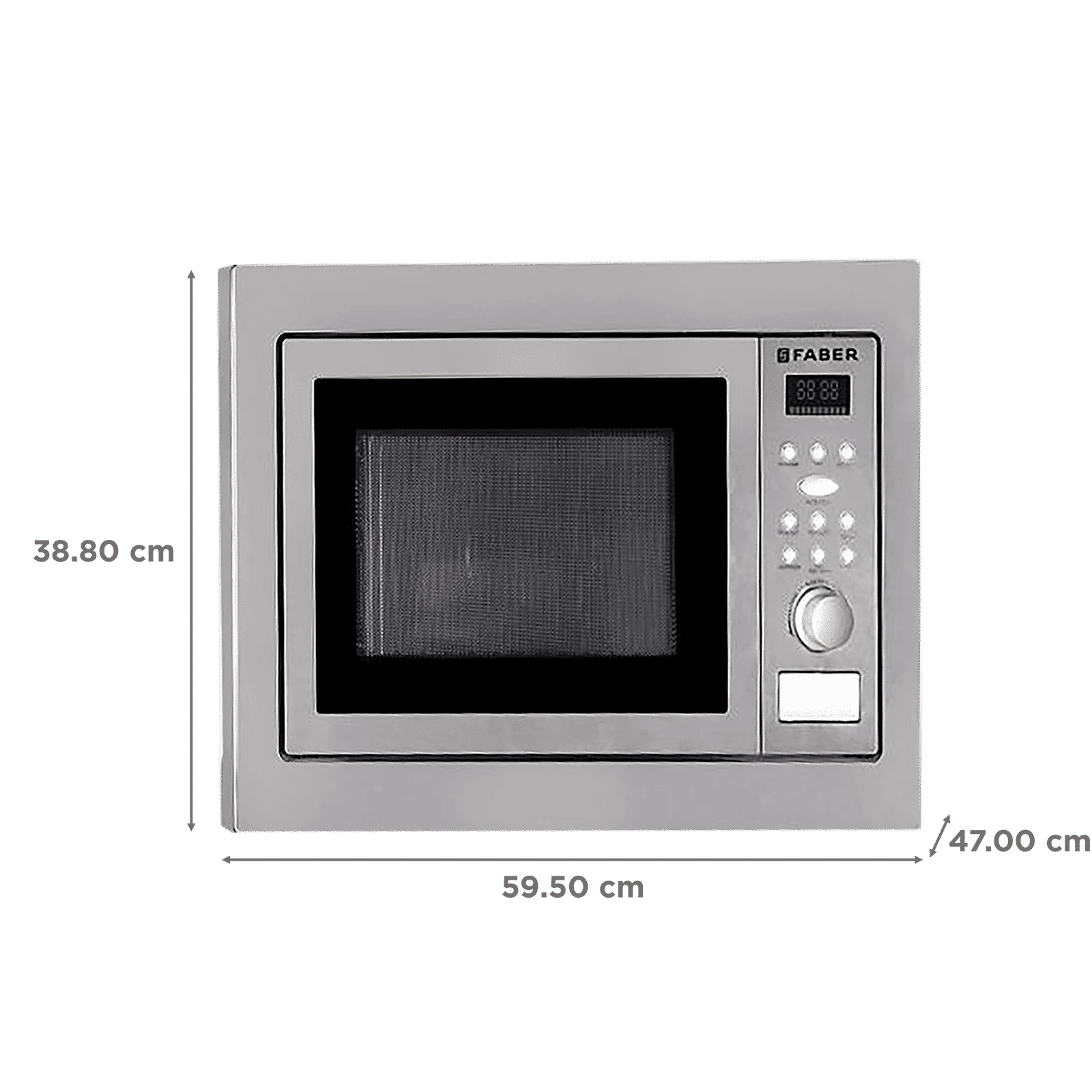 FABER FBIMWO CGS/FG 25L 60cm Built-in Microwave with 10 Autocook Menus (FBIMWO 25L CGS/FG, Stainless Steel) FABER FBIMWO CGS/FG 25L 60cm Built-in Microwave with 10 Autocook Menus (FBIMWO 25L CGS/FG, Stainless Steel)_2