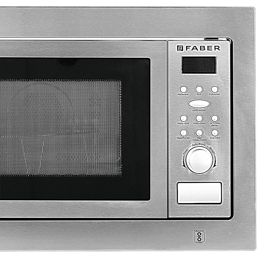 FABER FBIMWO CGS/FG 25L 60cm Built-in Microwave with 10 Autocook Menus (FBIMWO 25L CGS/FG, Stainless Steel) FABER FBIMWO CGS/FG 25L 60cm Built-in Microwave with 10 Autocook Menus (FBIMWO 25L CGS/FG, Stainless Steel)_4