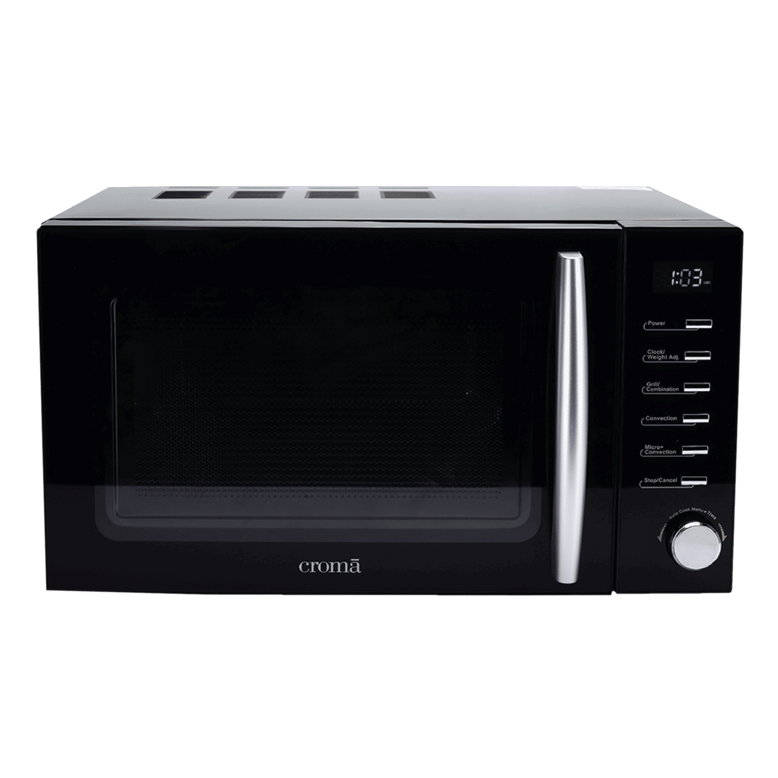 Croma 20L Convection Microwave Oven with 200 Autocook Menu (CRAM0193, Black)_1