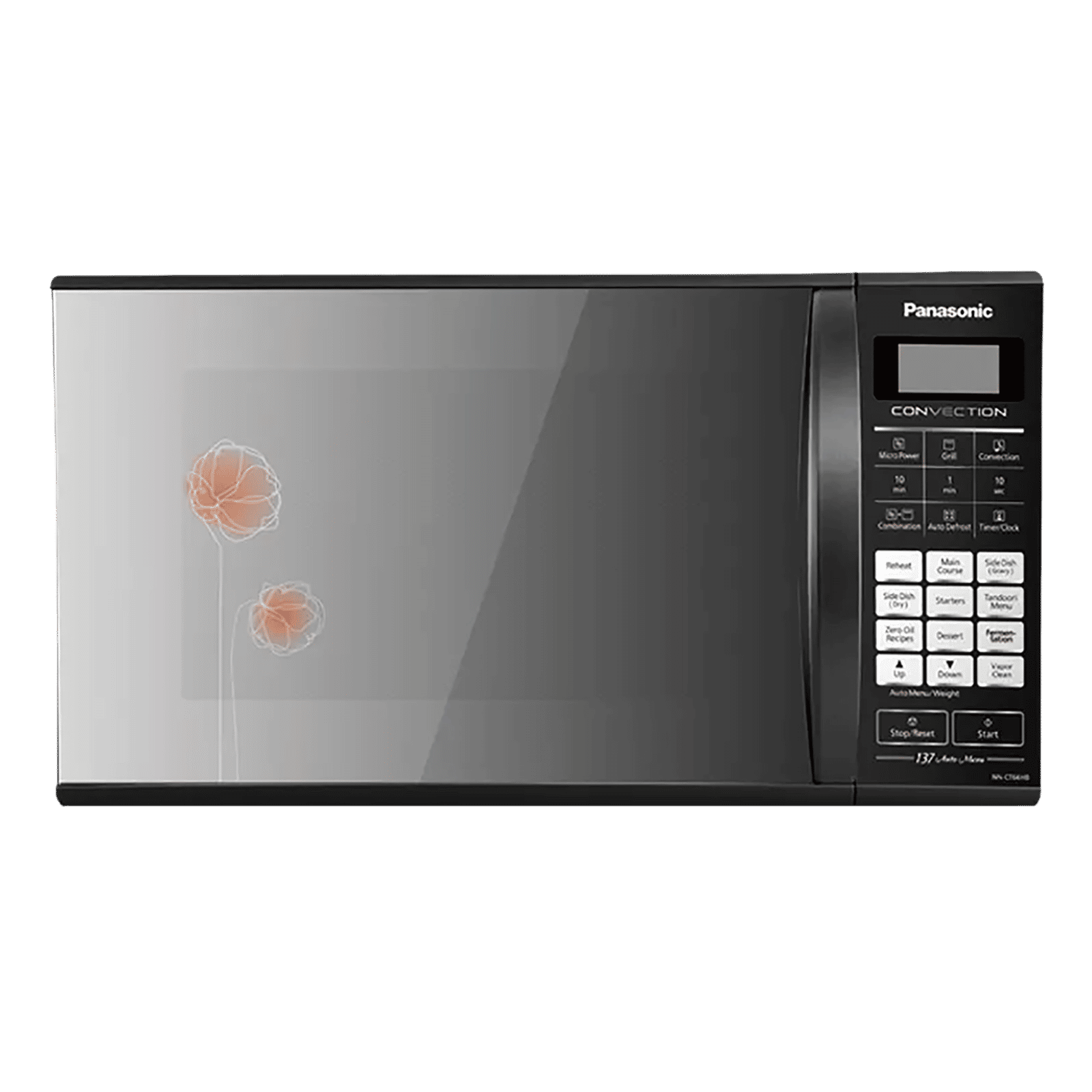 Panasonic 27L Convection Microwave Oven with 137 Autocook Menus (NN-CT66HBFDG, Black)_1