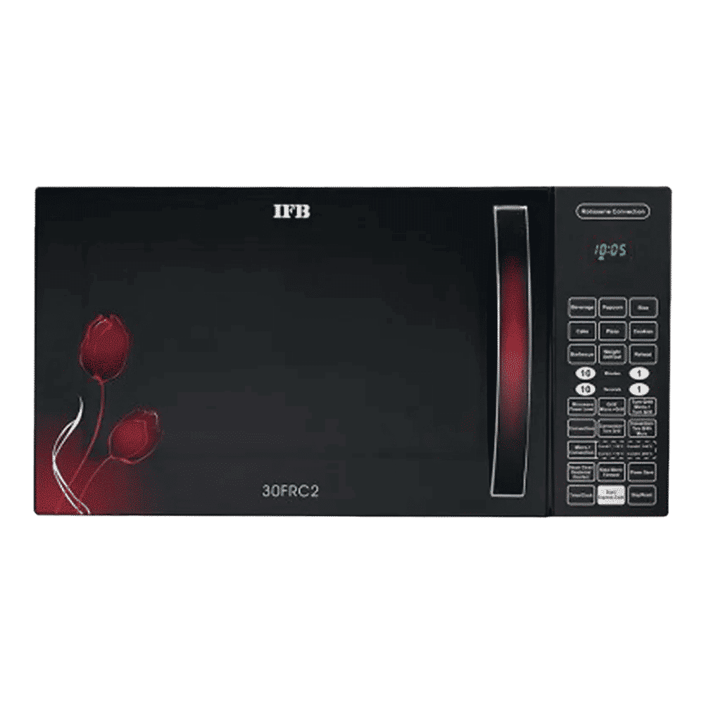 IFB 30FRC2 30L Convection Microwave Oven with 101 Autocook Menus (Black Floral)_10