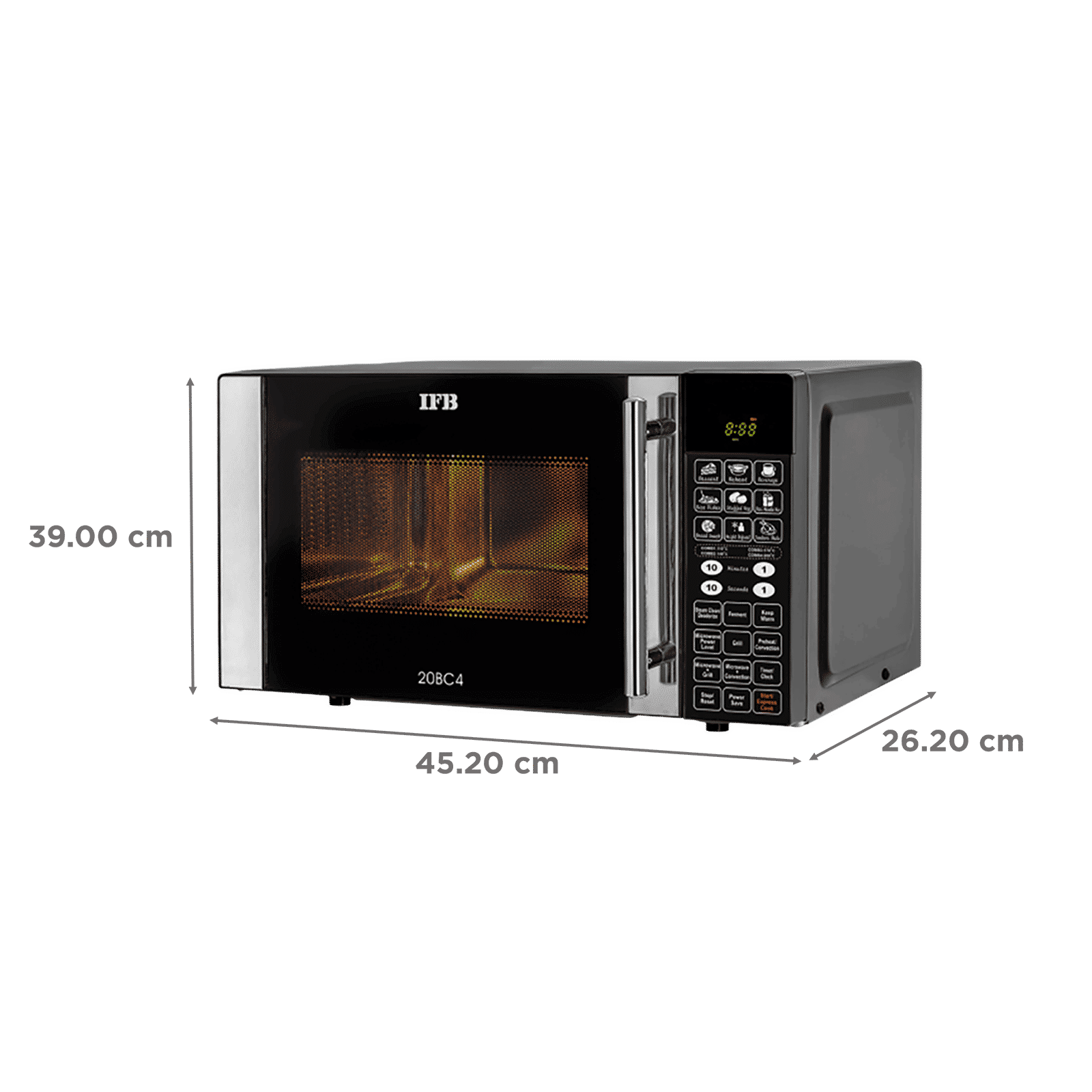 IFB 20L Convection Microwave Oven with 71 Autocook Menus (20BC4, Black) IFB 20L Convection Microwave Oven with 71 Autocook Menus (20BC4, Black)_2
