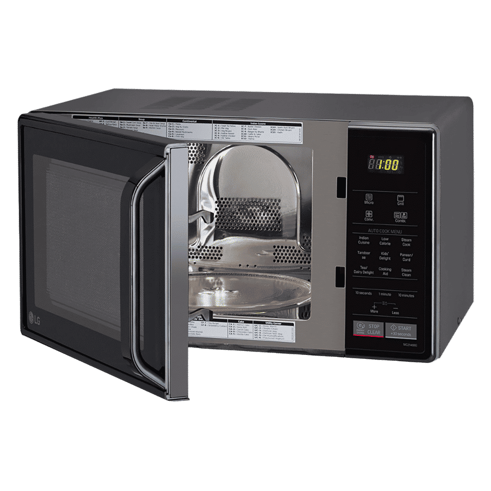 LG 21L Convection Microwave Oven with Intellowave Technology (Glossy Black)_8