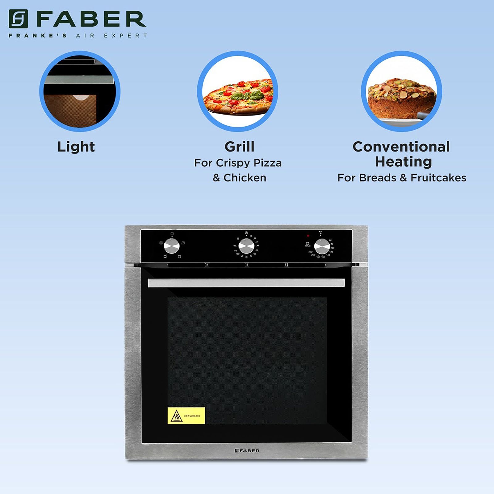 FABER FBIO 4F 80L Built-in Microwave Oven with 4 Autocook Menus (Black)_7