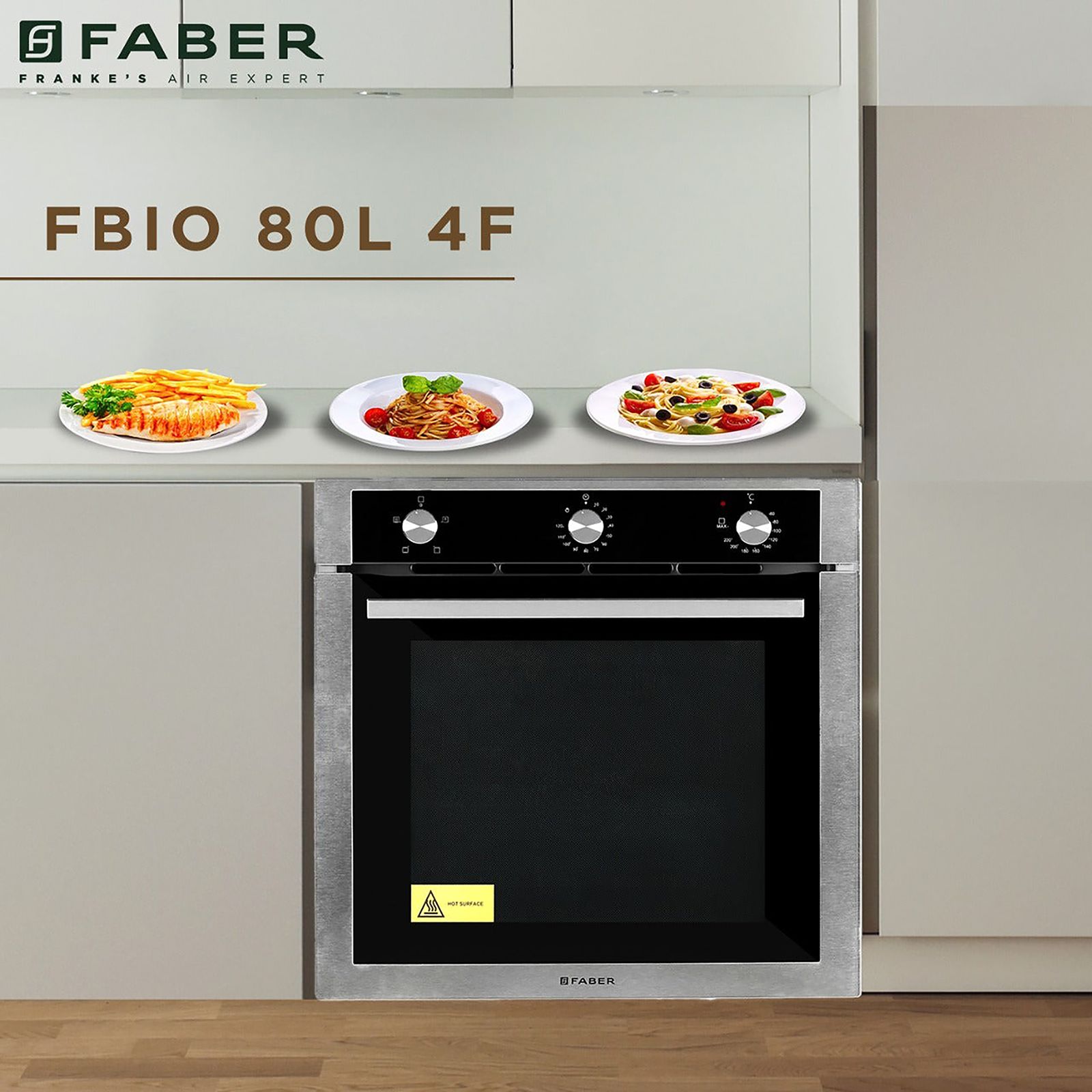 FABER FBIO 4F 80L Built-in Microwave Oven with 4 Autocook Menus (Black)_8