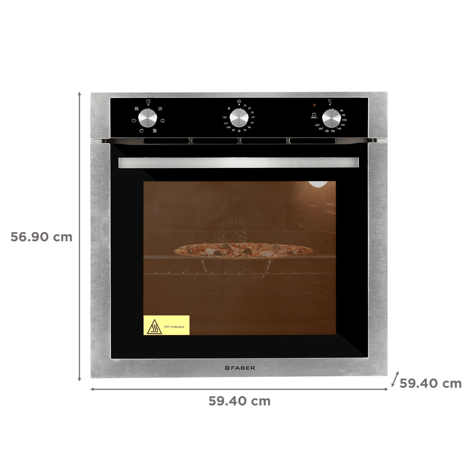 FABER 80L 60cm Built-in Microwave with 6 Autocook Menus (FBIO 80L 6F, Black)_2