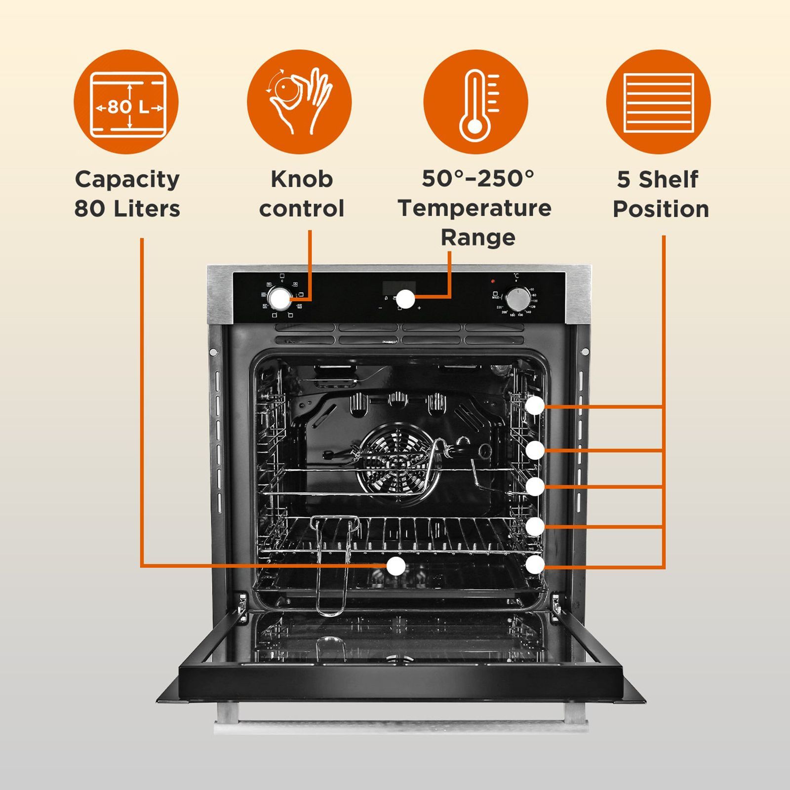 FABER FBIO 8F 80L 60cm Built-in Microwave with 4 Autocook Menus (FBIO 80L 8F, Black) FABER FBIO 8F 80L 60cm Built-in Microwave with 4 Autocook Menus (FBIO 80L 8F, Black)_11