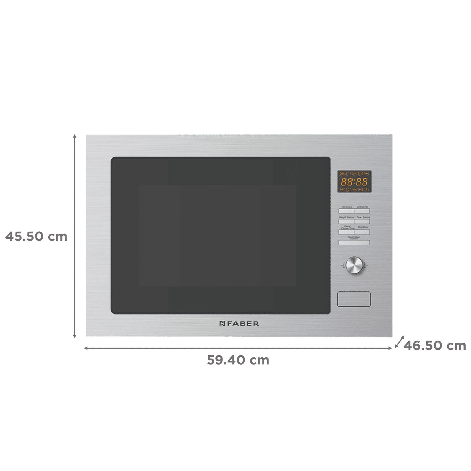 FABER FBIMWO CGS 32L Built-in Microwave Oven with 10 Autocook Menus (Silver)_2