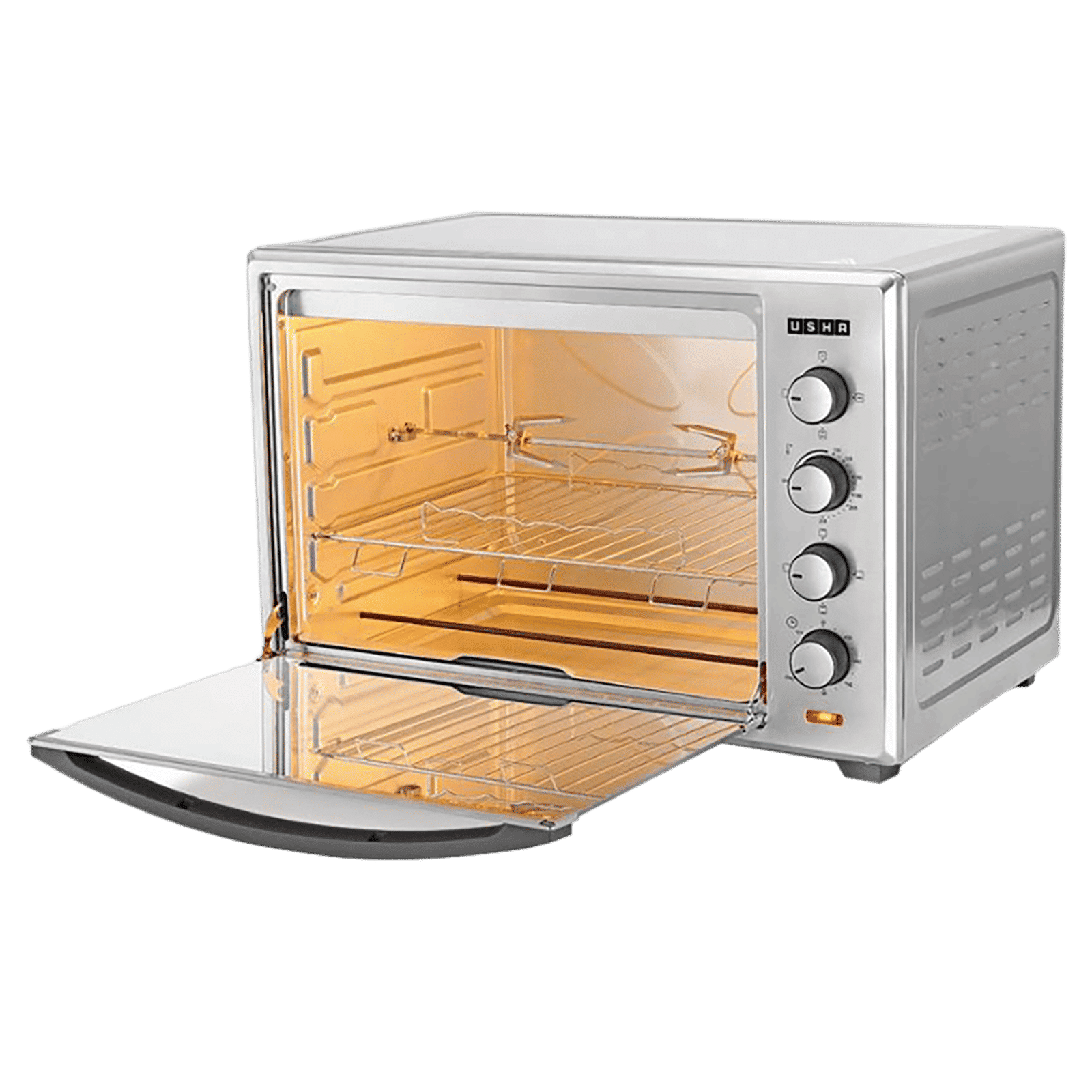 USHA 60L Oven Toaster Grill with Rotisserie Function (3760RCSS, Steel)_4