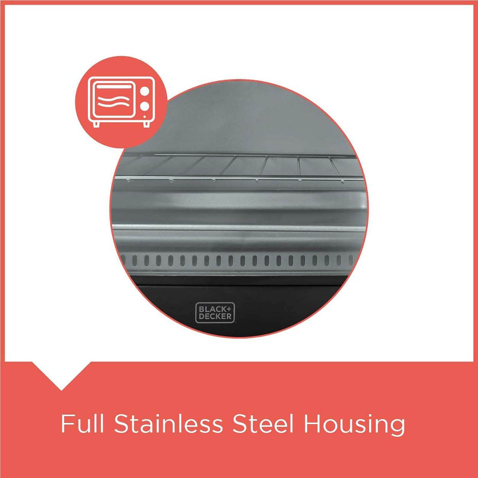 BLACK+DECKER 9L Oven Toaster Grill with Preset Cooking Modes (Silver/Grey)_11