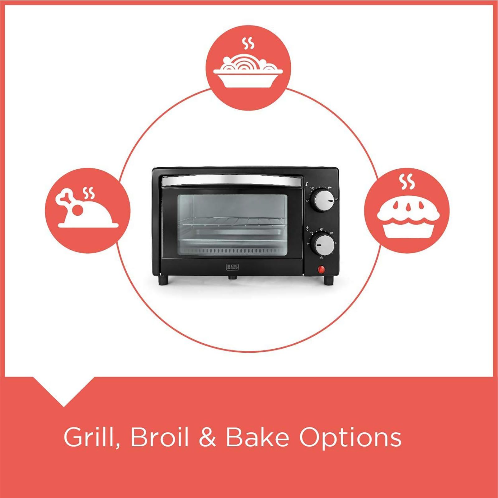 BLACK+DECKER 9L Oven Toaster Grill with Preset Cooking Modes (Silver/Grey)_12