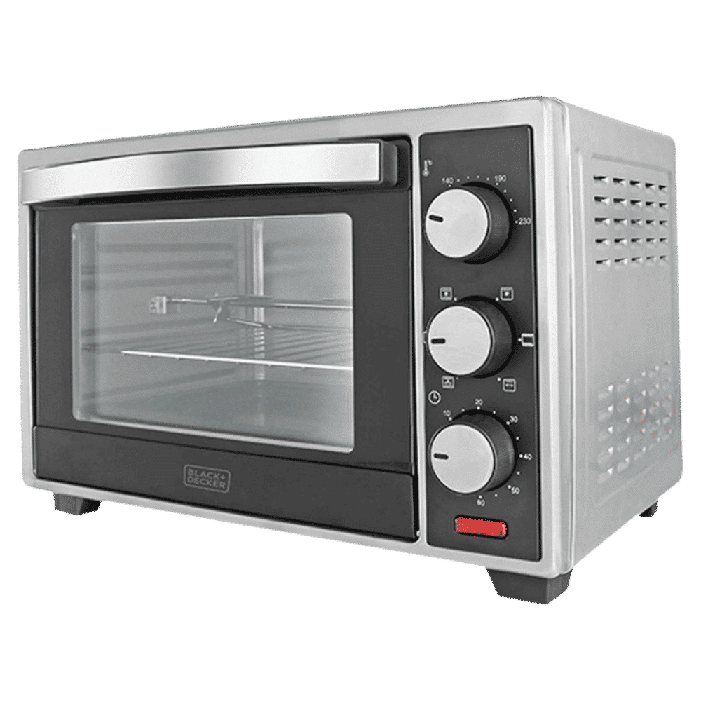 BLACK+DECKER 19L Oven Toaster Grill with Rotisserie & Convection Function (Silver/Grey)_5
