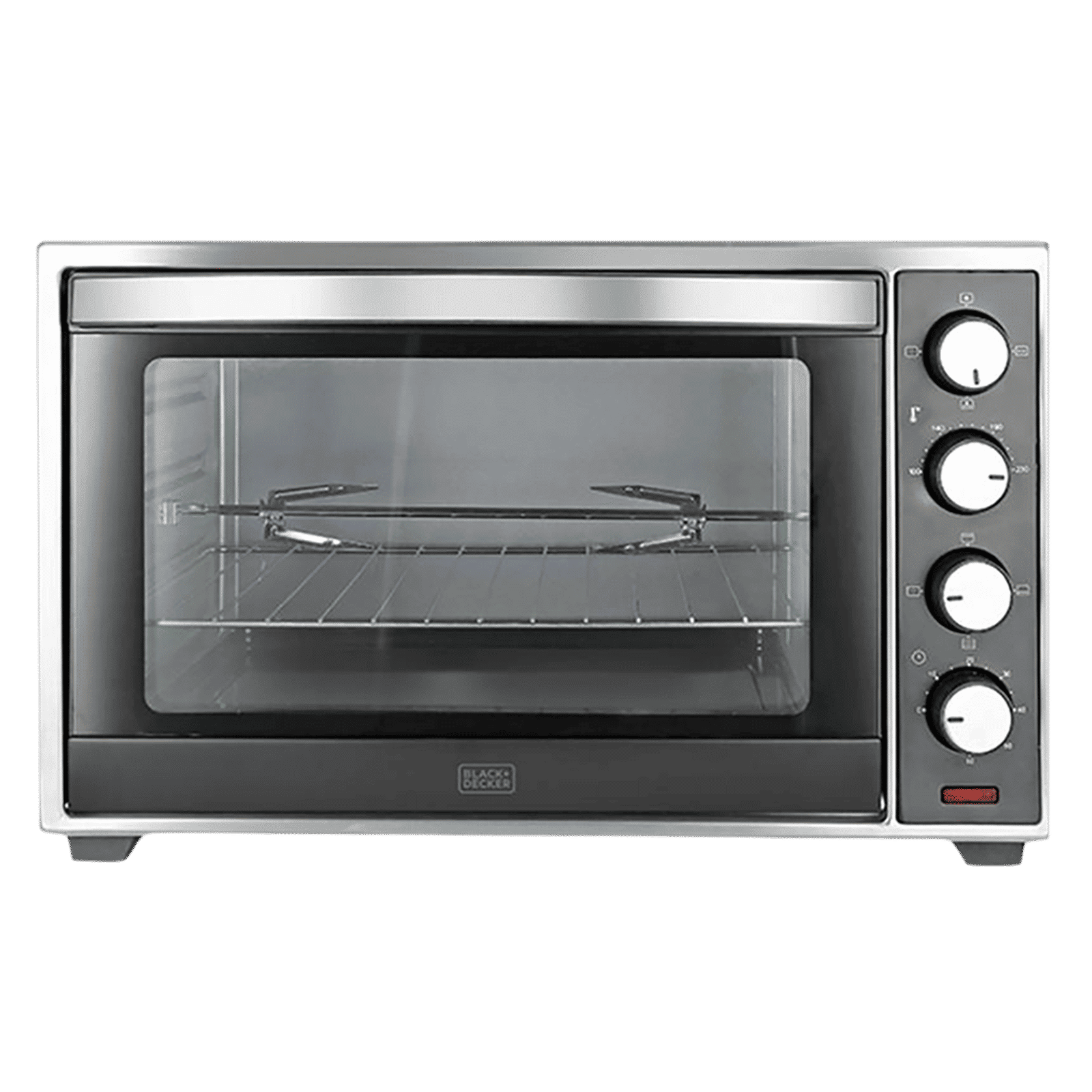 BLACK+DECKER BXTO3001IN 30L Oven Toaster Grill with Motorized Rotisserie (Silver & Grey) BLACK+DECKER BXTO3001IN 30L Oven Toaster Grill with Motorized Rotisserie (Silver & Grey)_1